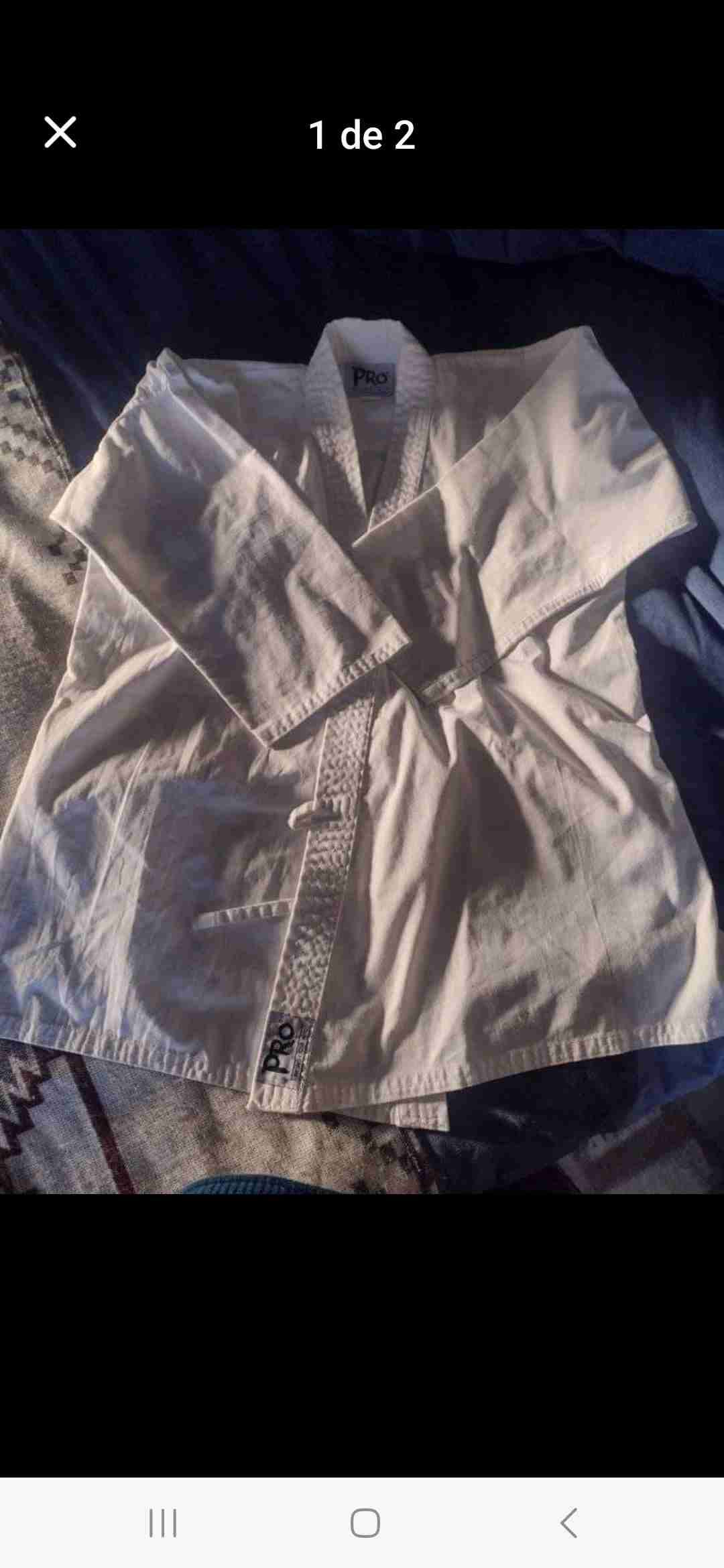 Pantalón blanco de algodón - miniatura 2