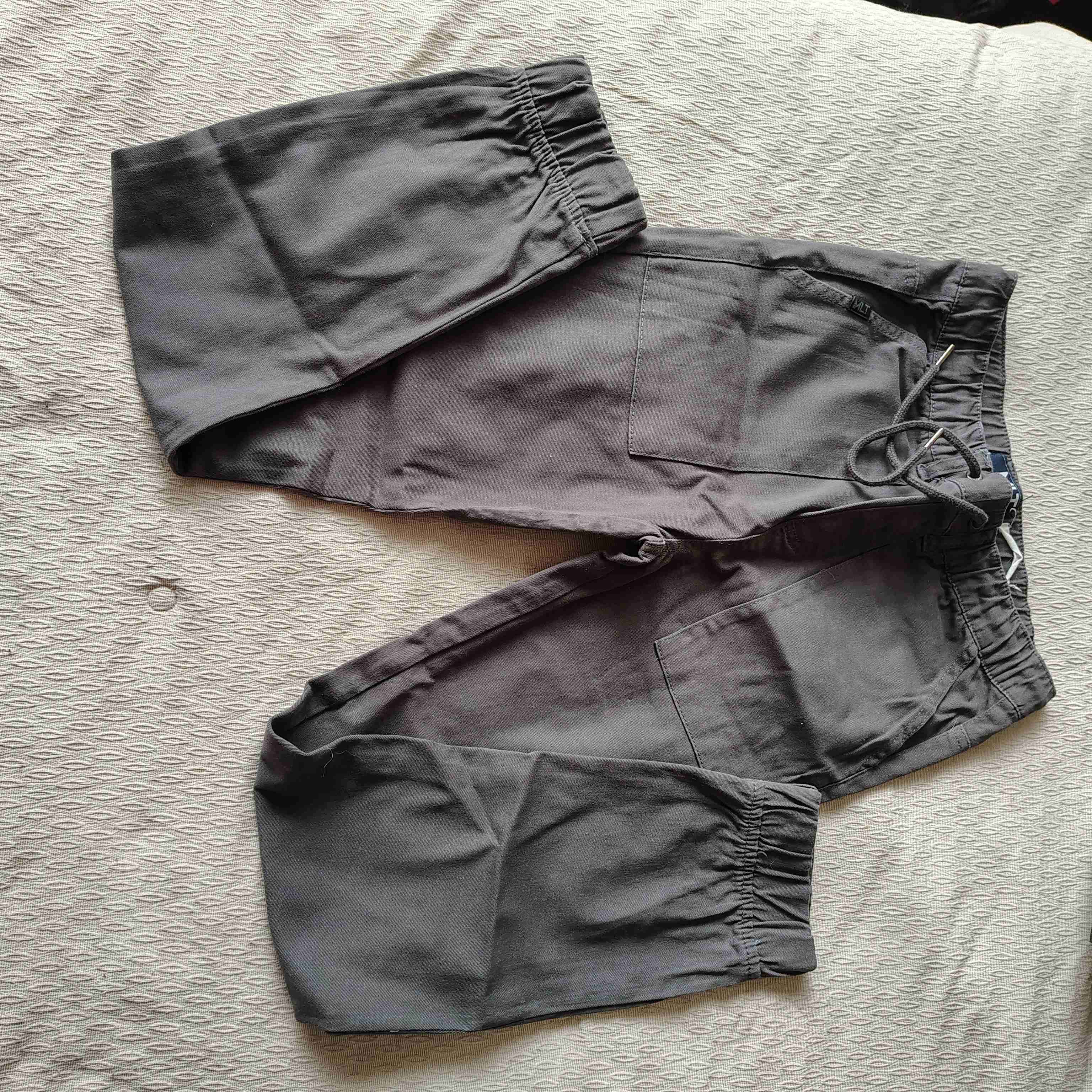 Pantalones de tela grises - miniatura 1