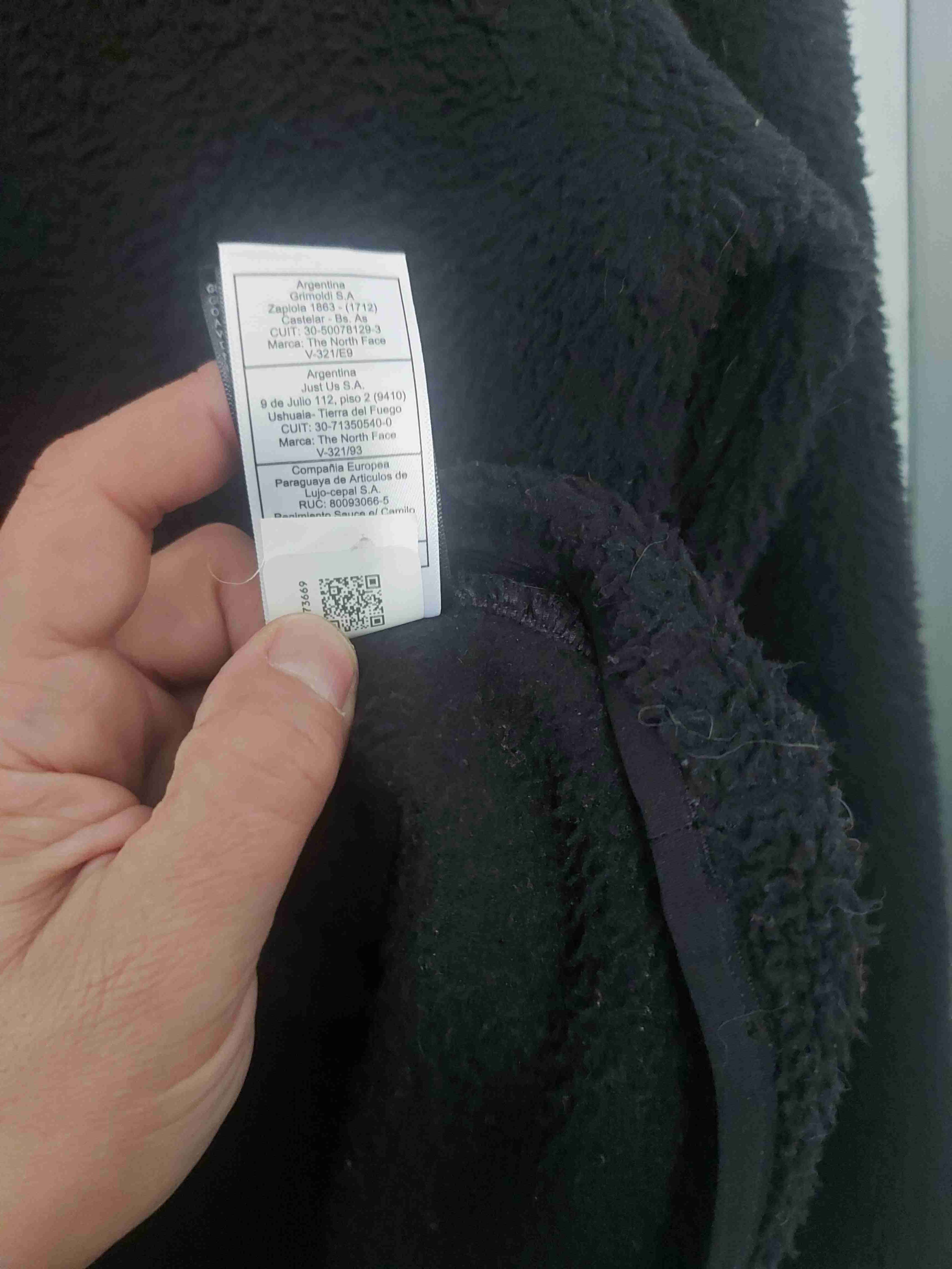 Polar north face negro con cremallera - miniatura 2