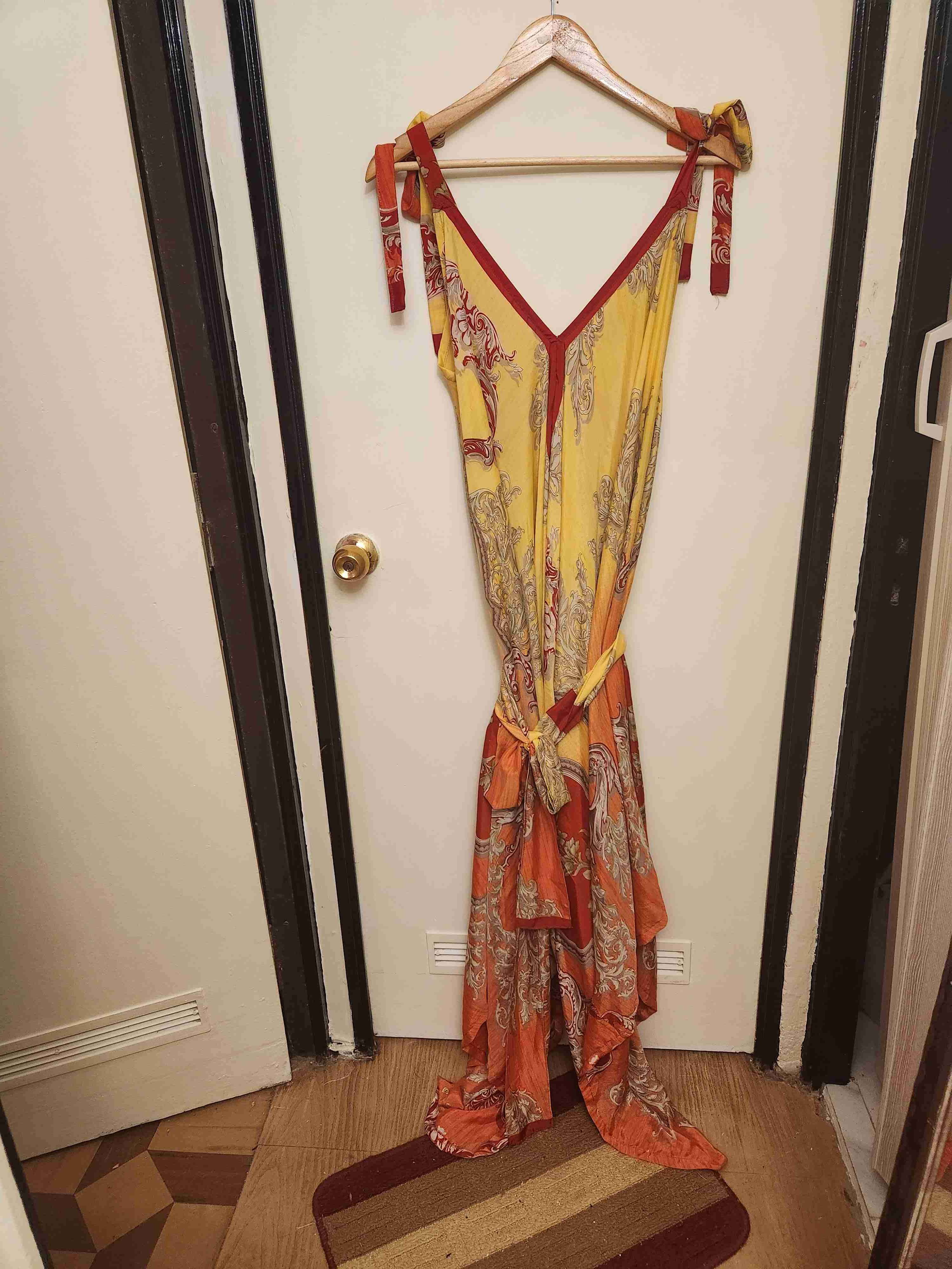 Vestido largo colorido