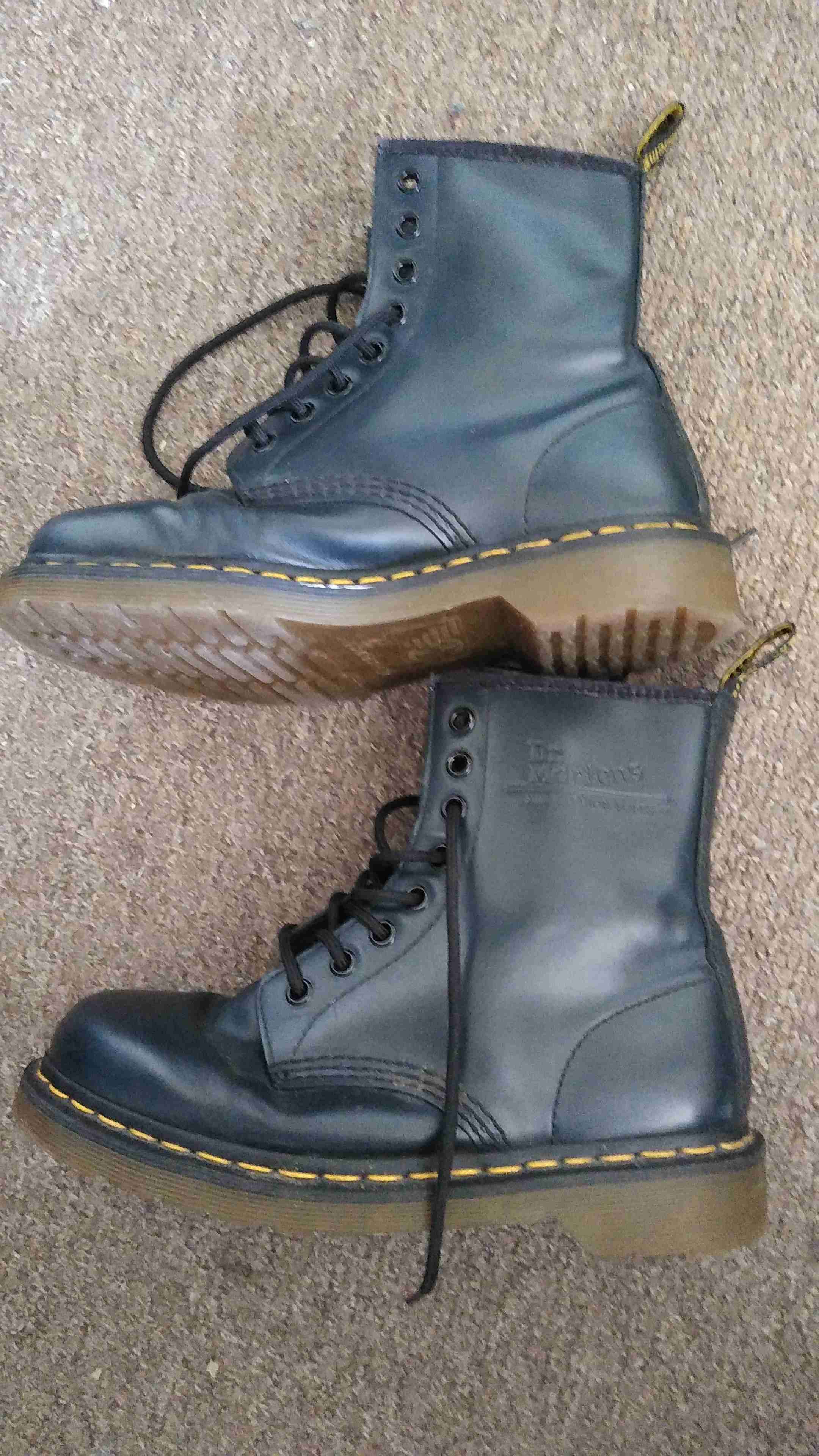 Botas negras de cuero Dr Martens - 1