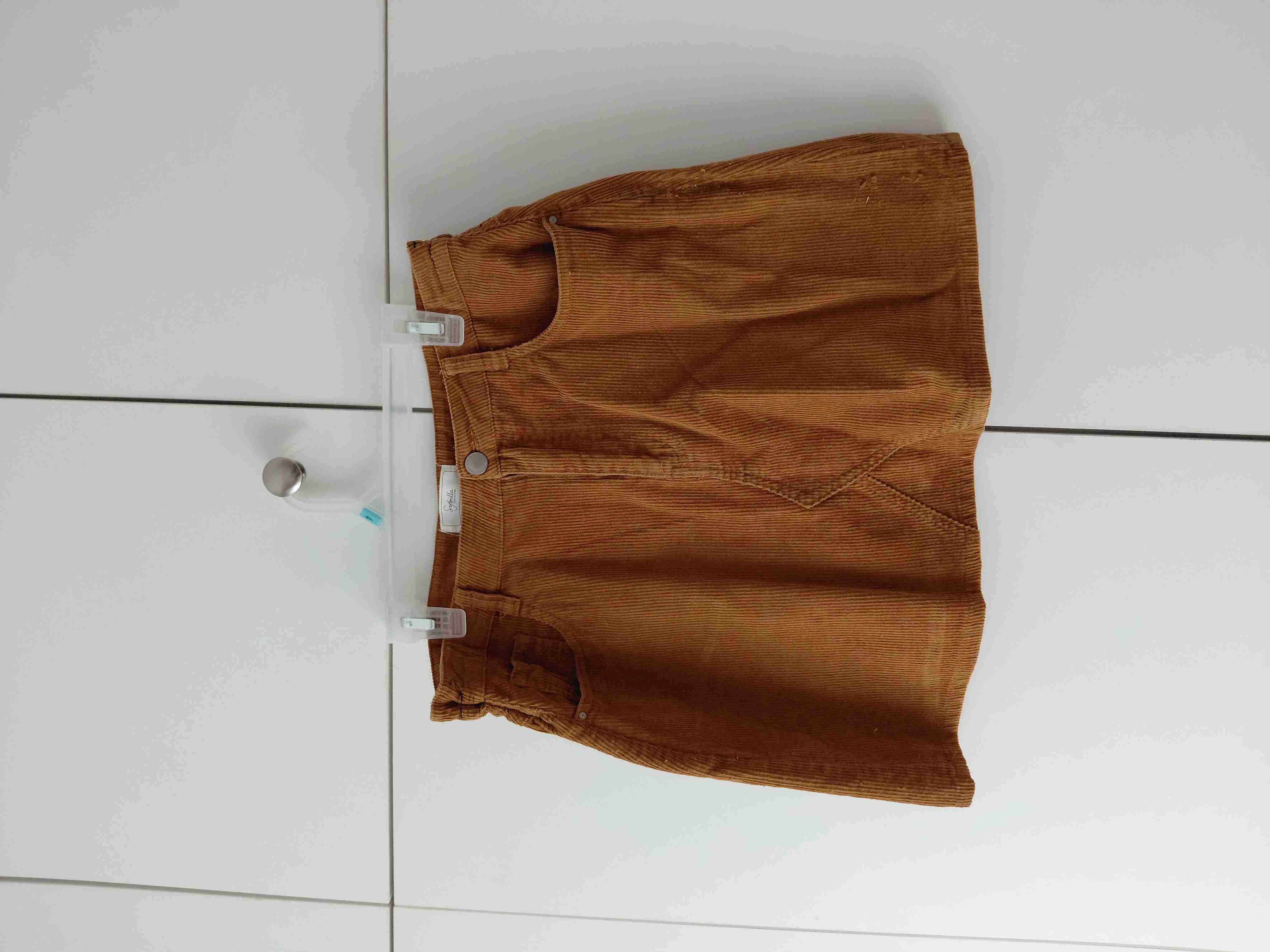 Mini Falda Cotelé Marrón Sybilla - Estilo Vintage - 1