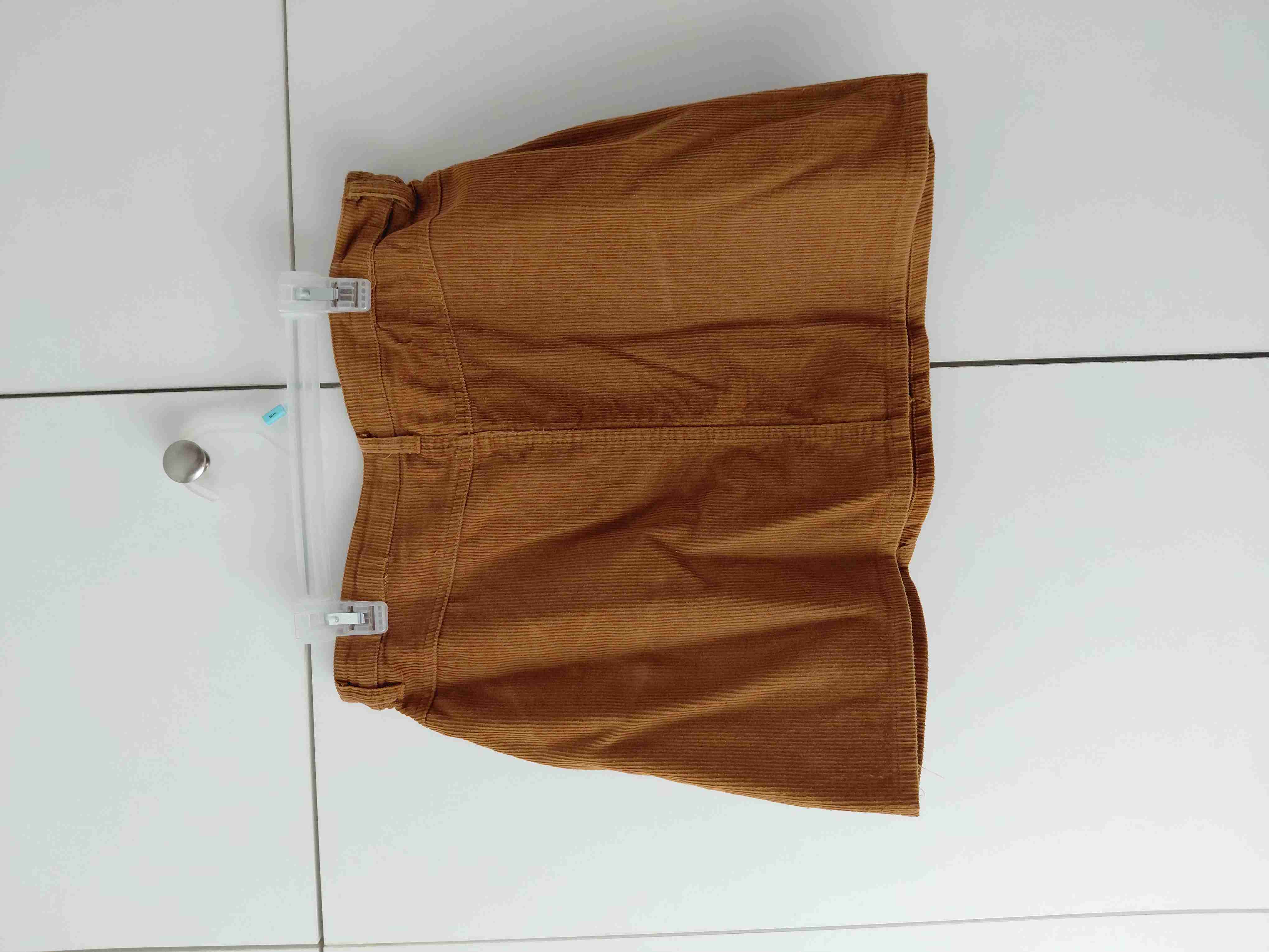 Mini Falda Cotelé Marrón Sybilla - Estilo Vintage - 2