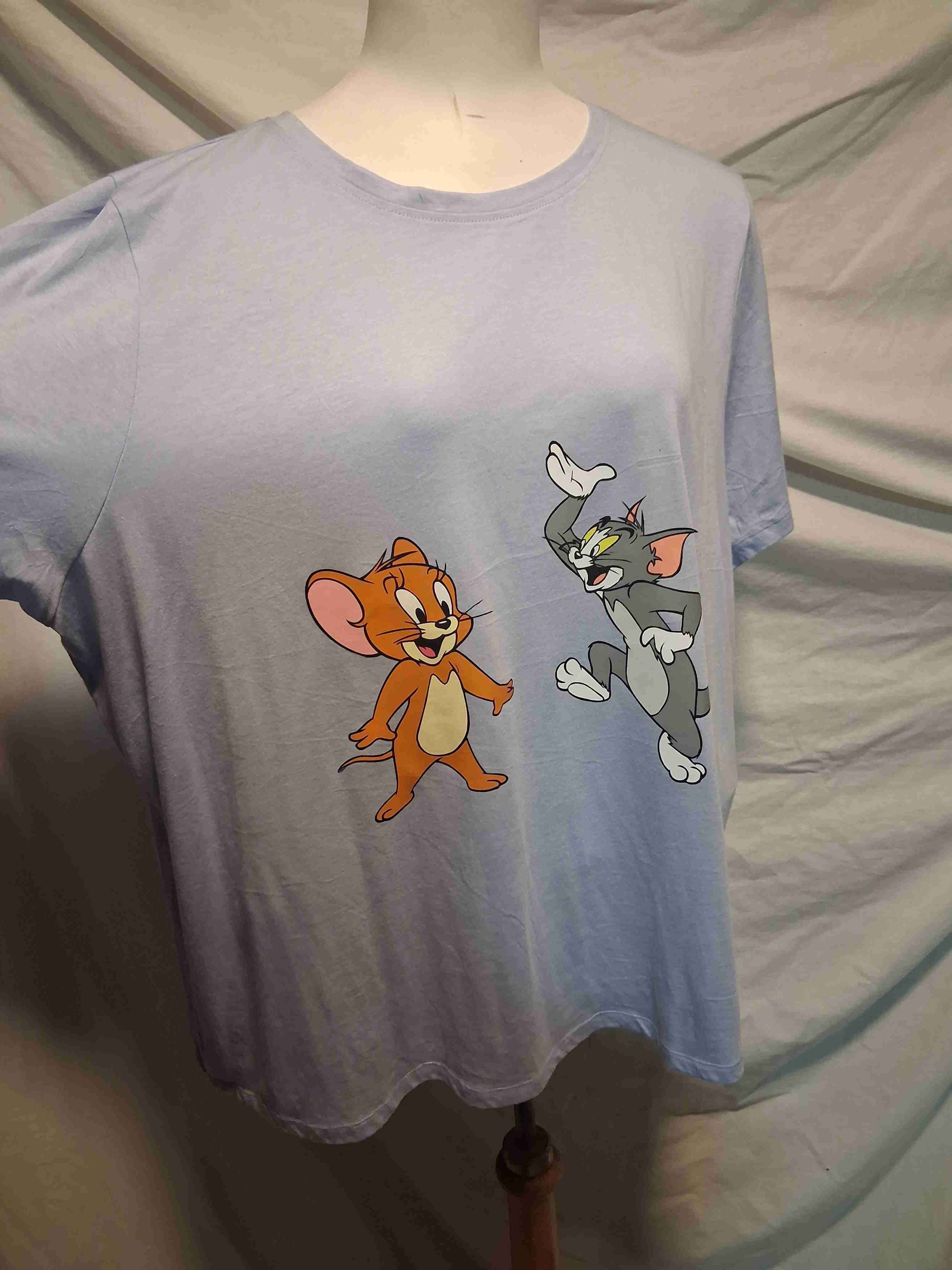 Polera Tom y Jerry celeste, nueva