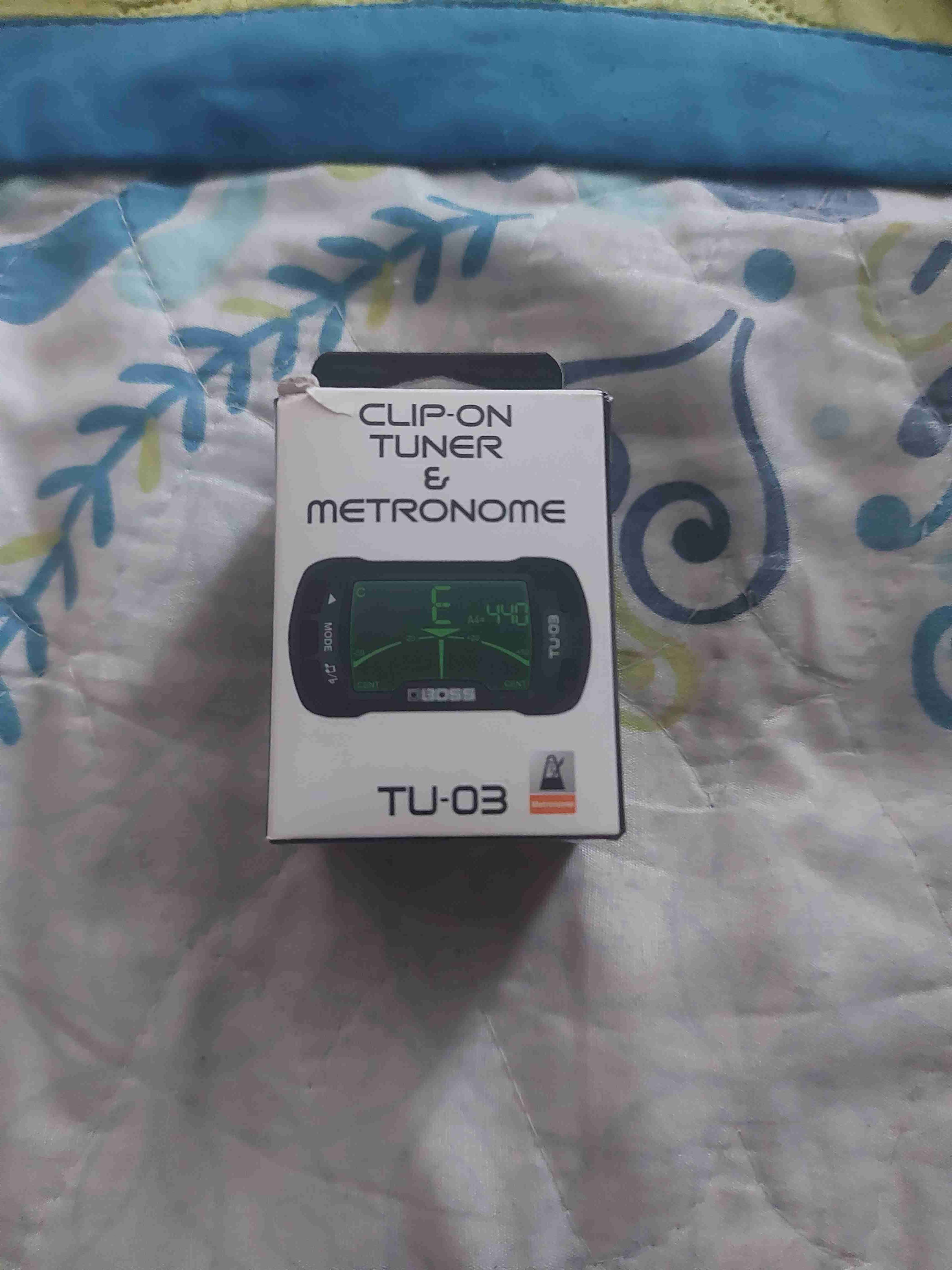 Afinador y metrónomo clip-on Boss TU-03 - miniatura 1