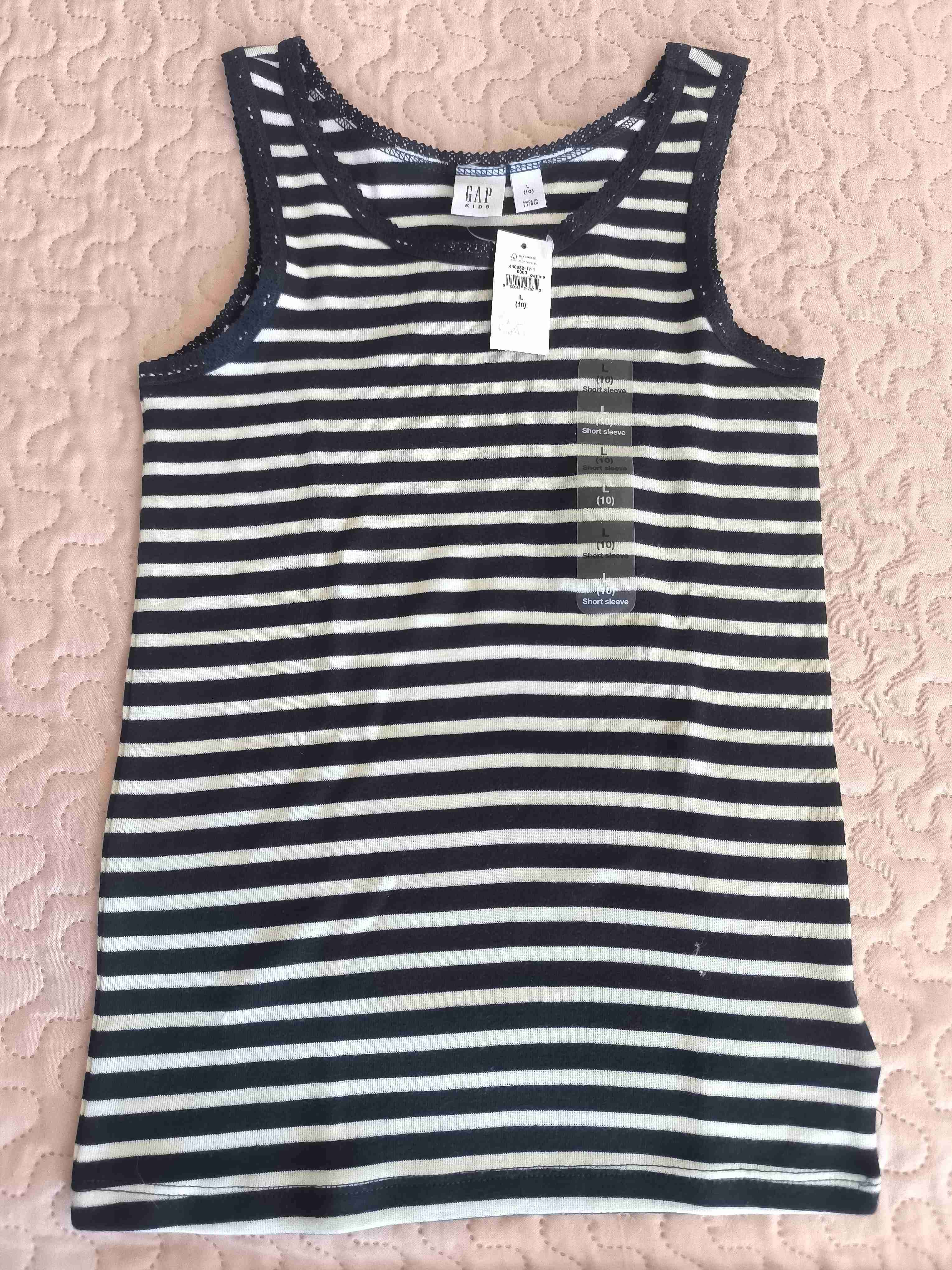 Polera sin mangas rayada GAP - 1