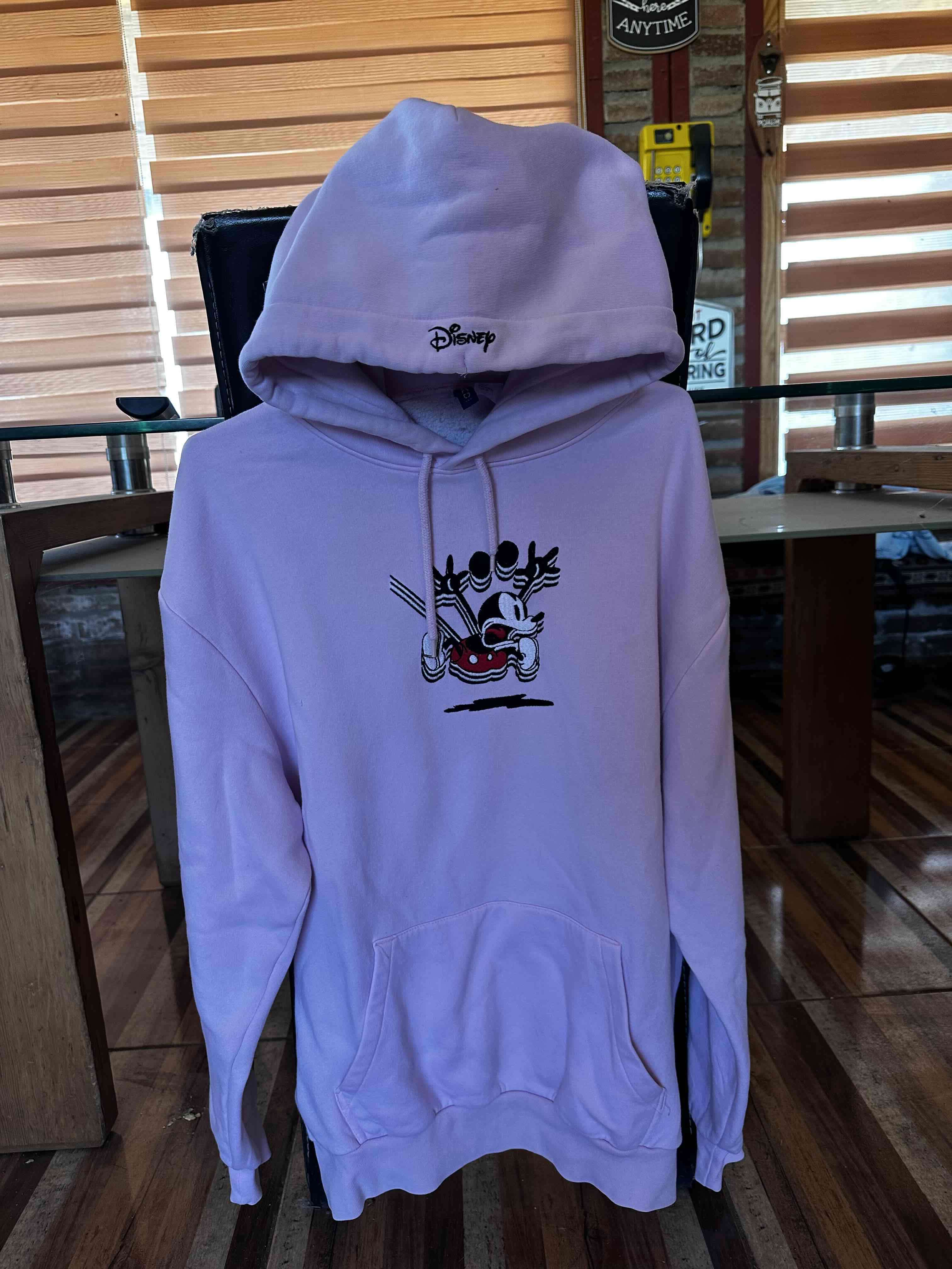 Polerón Disney H&M rosa con capucha - 1