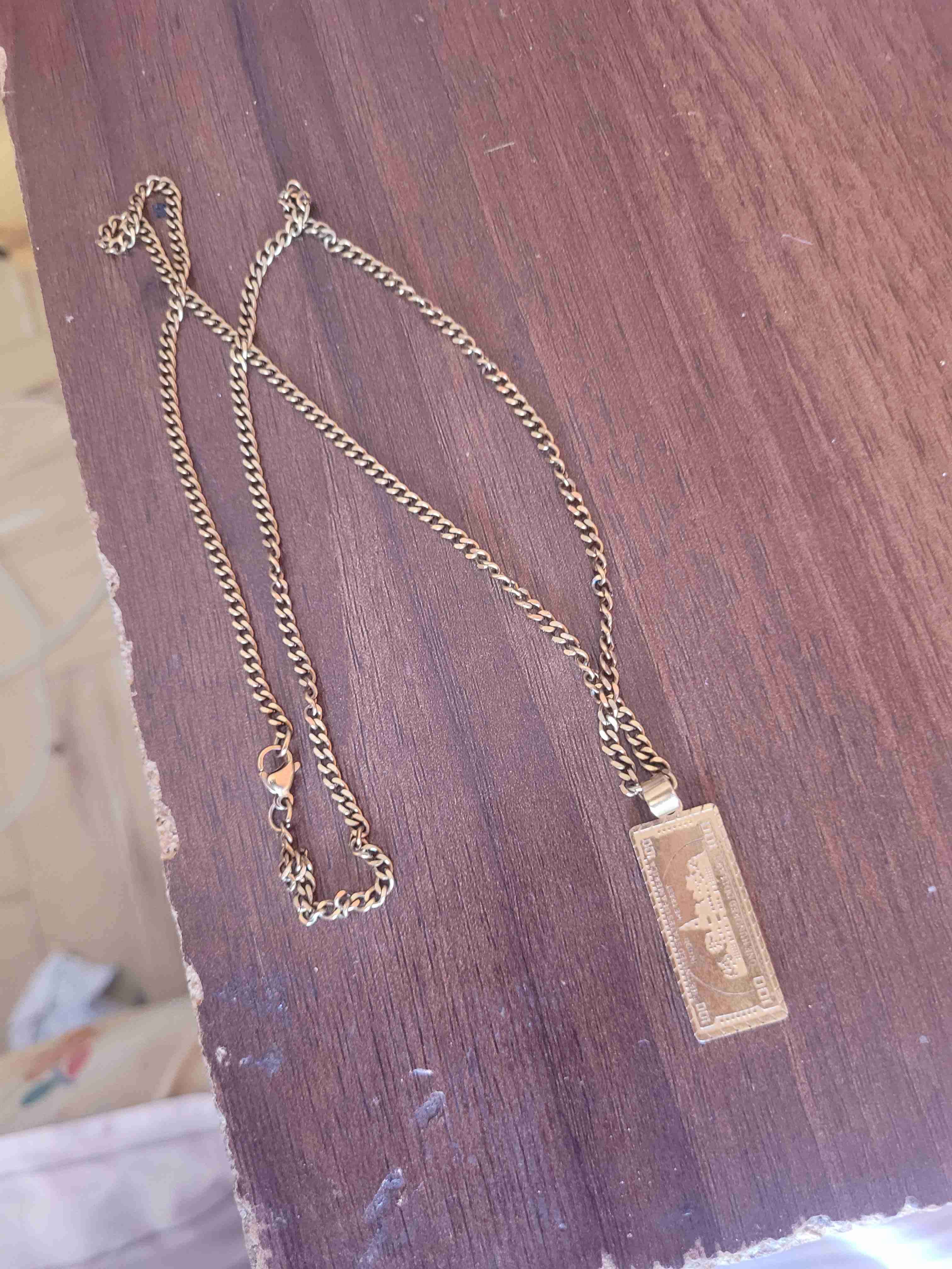 Cadena de oro con colgante de dolar - miniatura 2