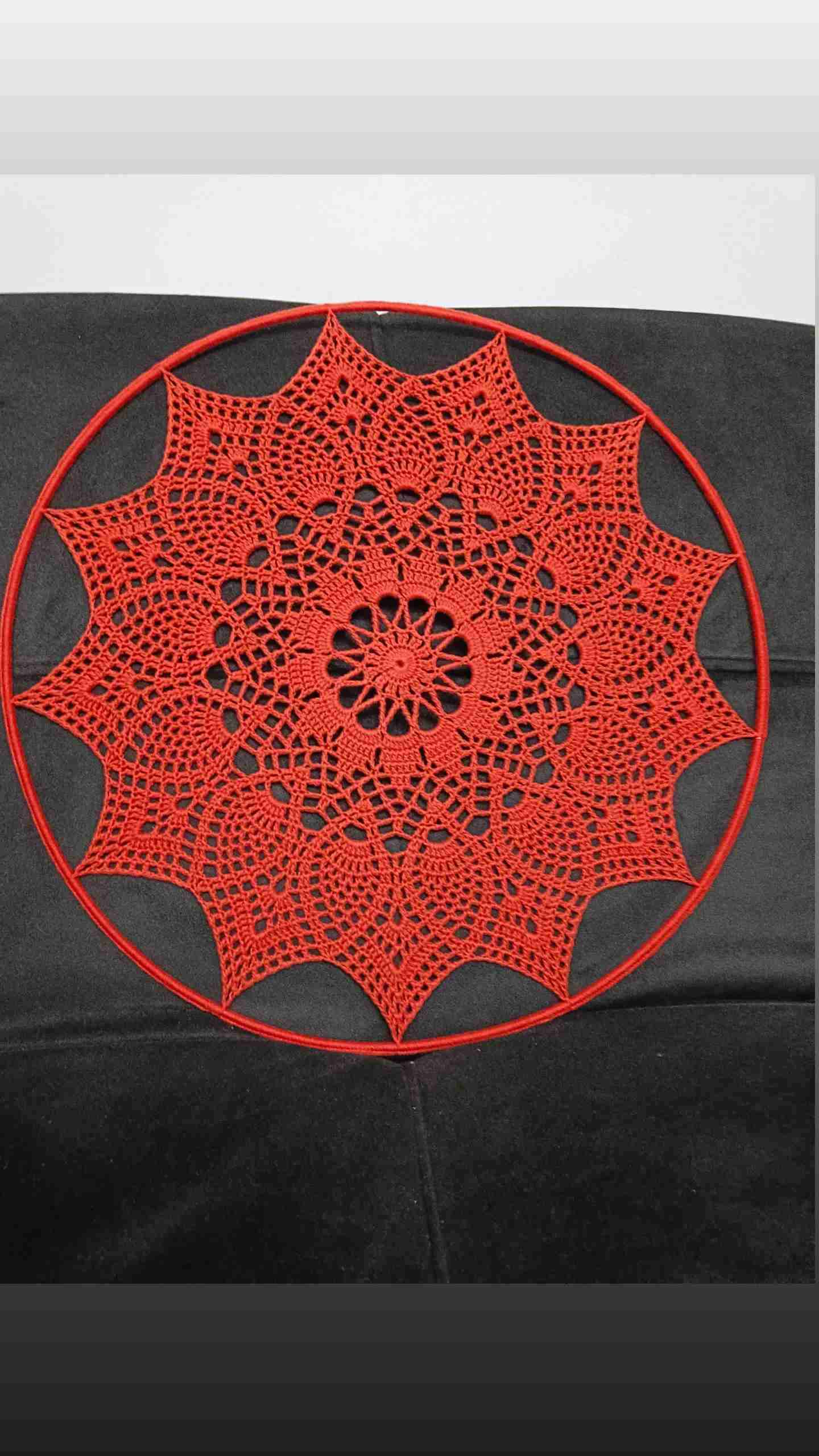 Atrapasueños tejido terracota - miniatura 2