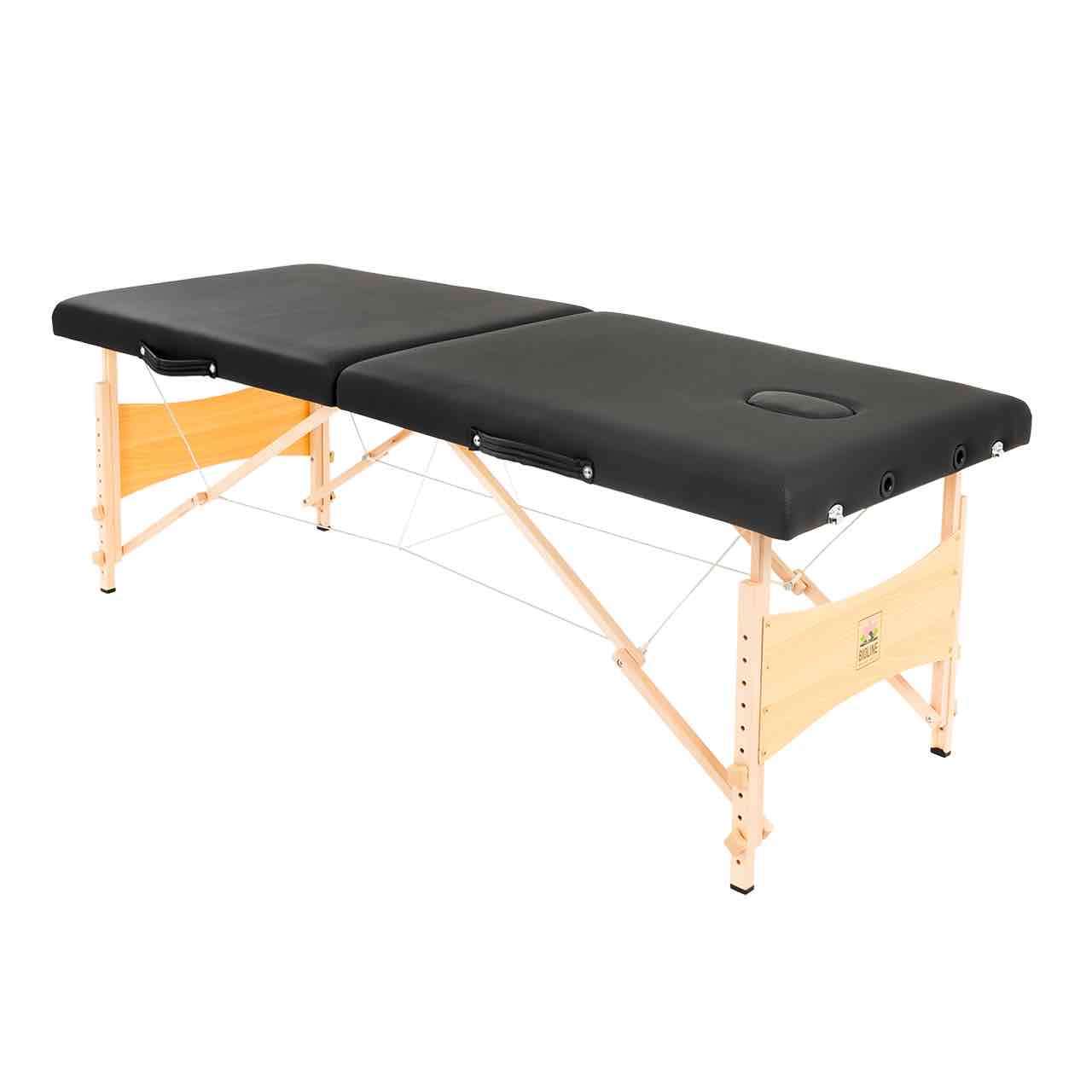 Mesa de masaje portátil negra - 2