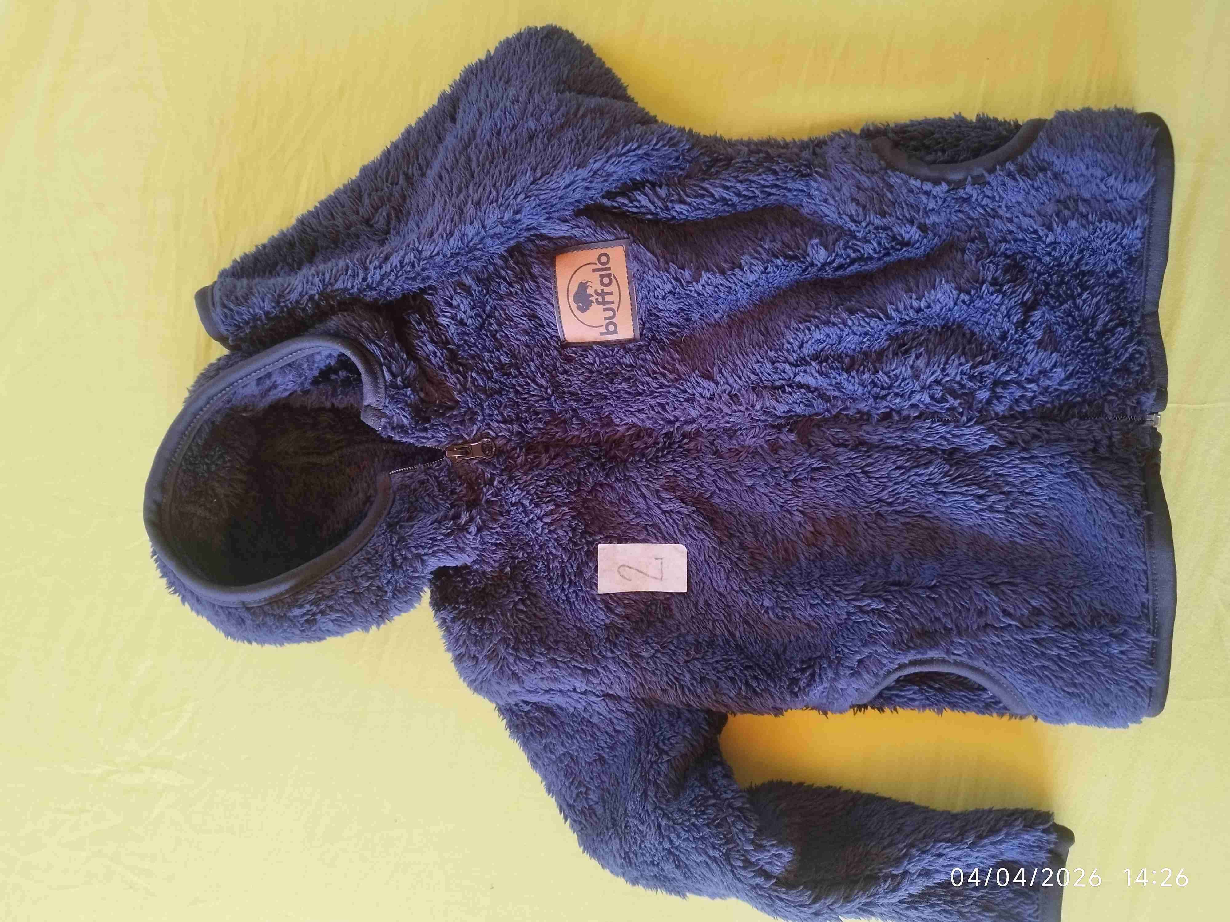 Chaqueta polar azul con capucha - 2