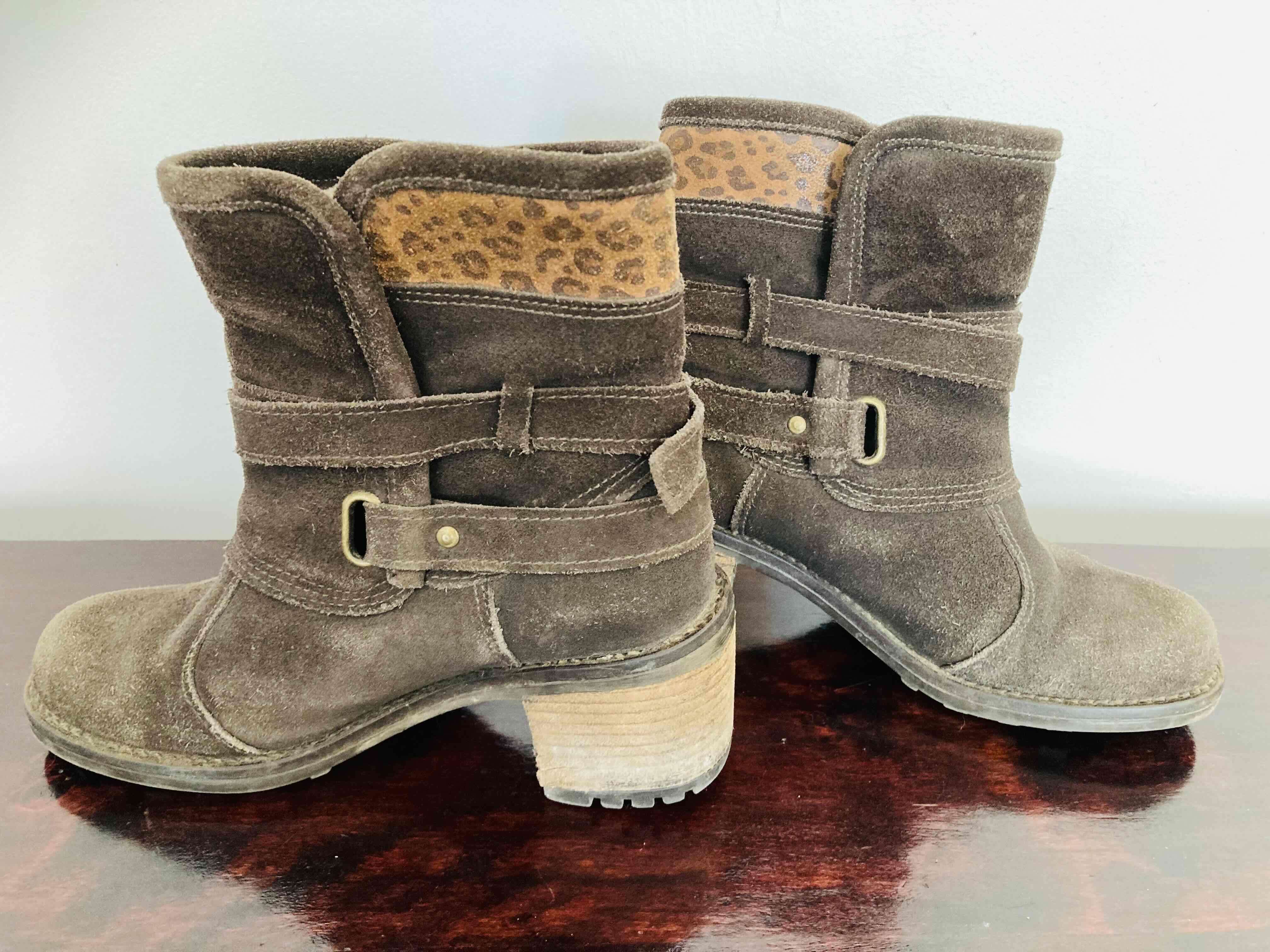 Botines de gamuza marrón - miniatura 2