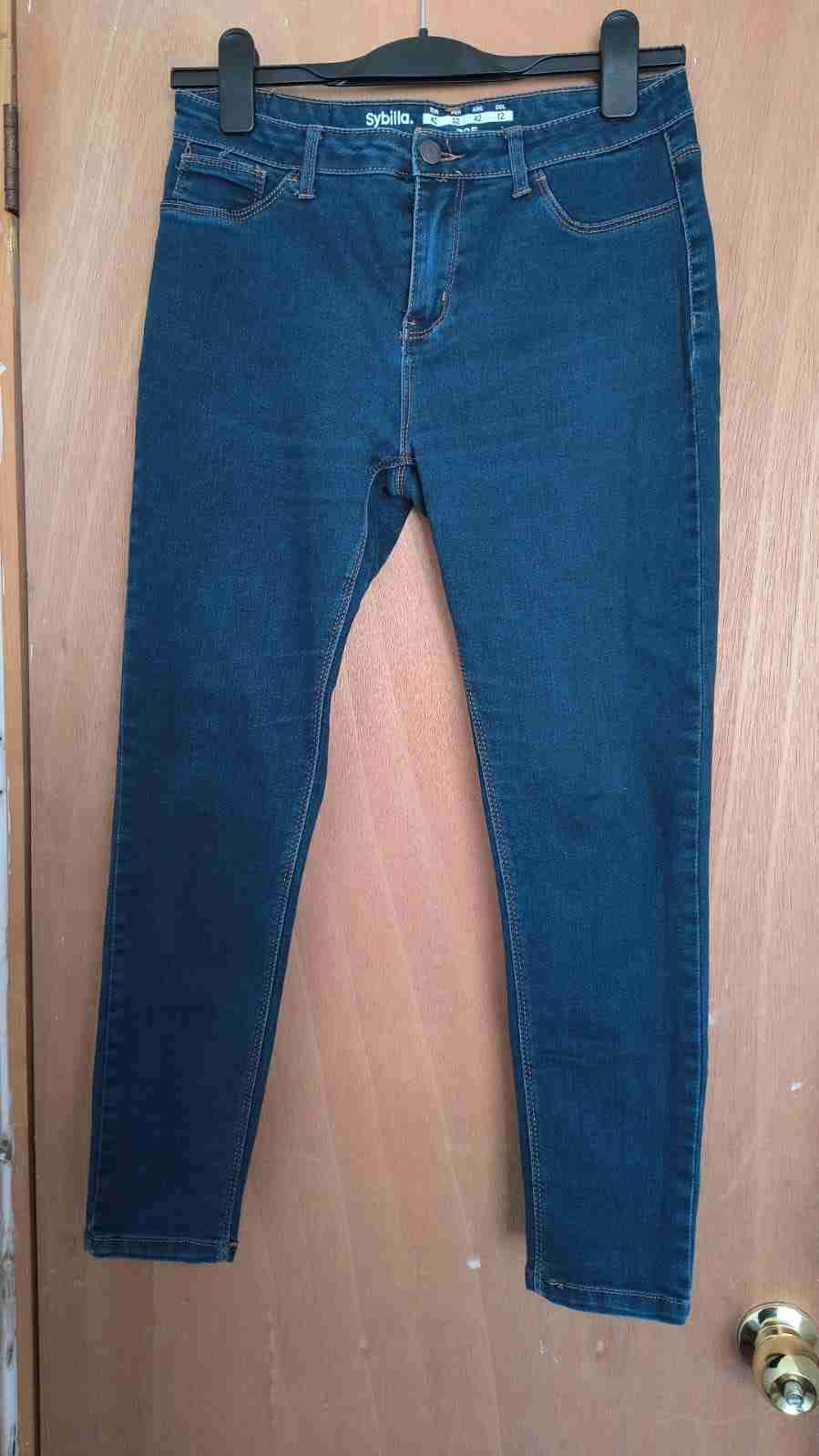 Jeans ajustados azul oscuro talla 42 - 1