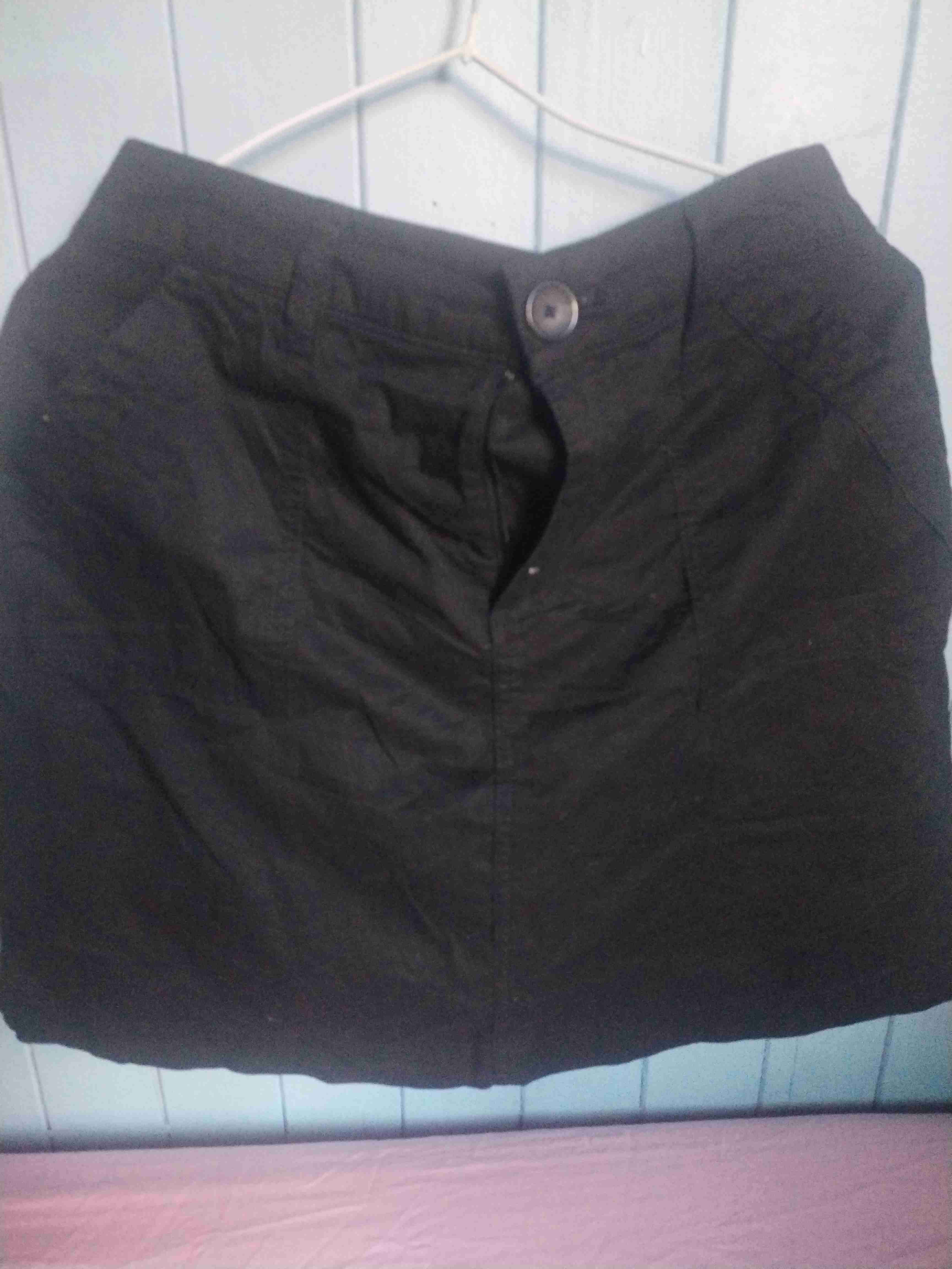 Falda azul de encaje floral - 3