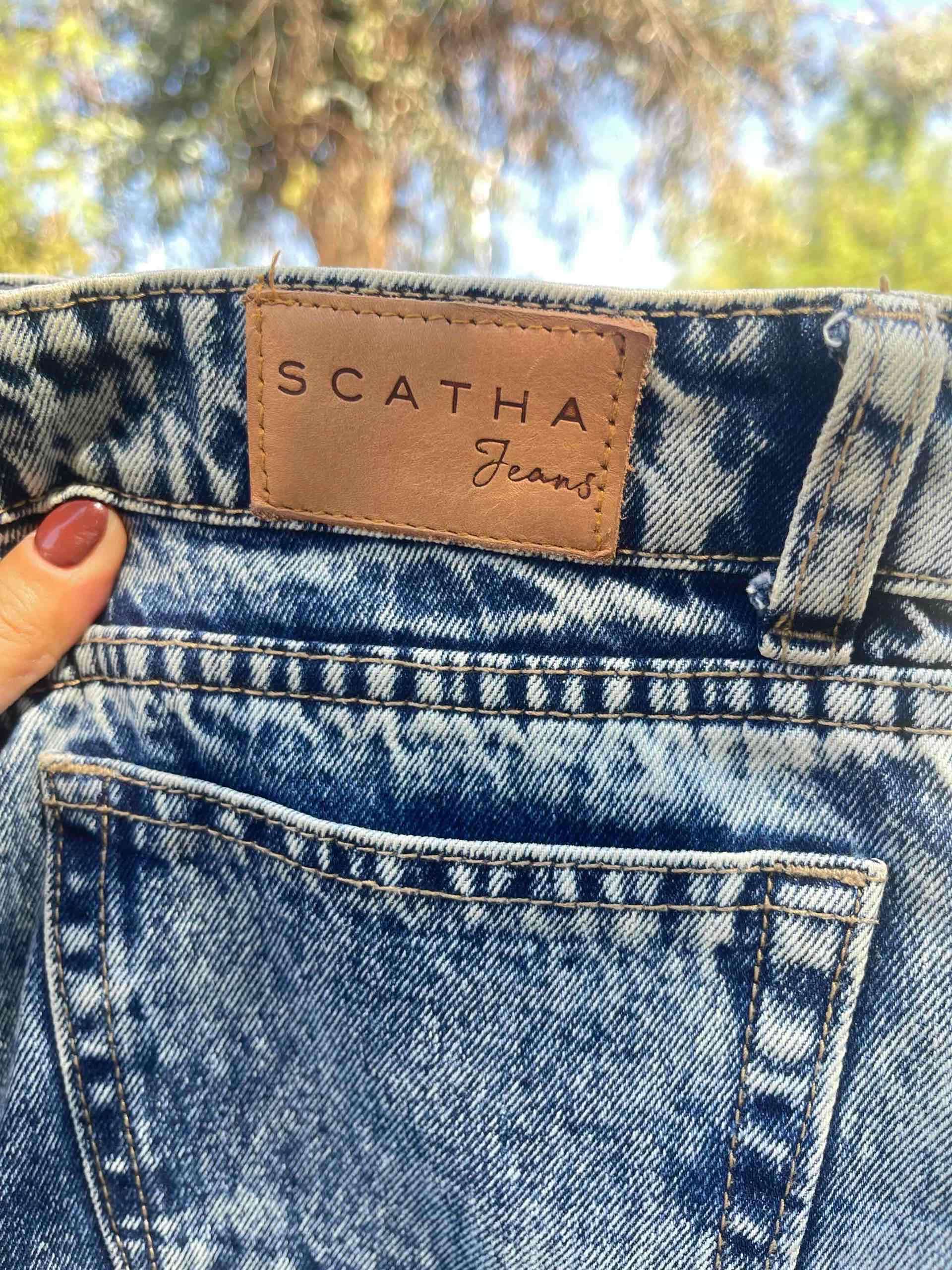 Jeans azules estilo lavado T36 - 3