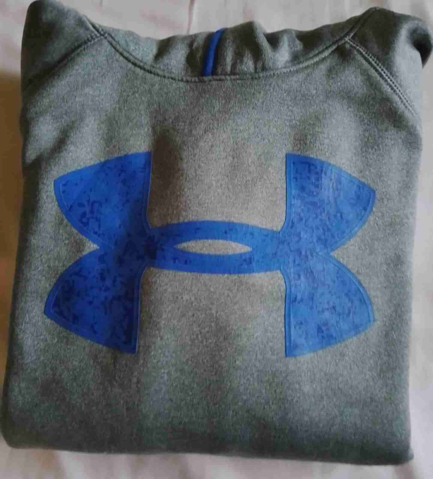 Polerón gris con logo azul - miniatura 2