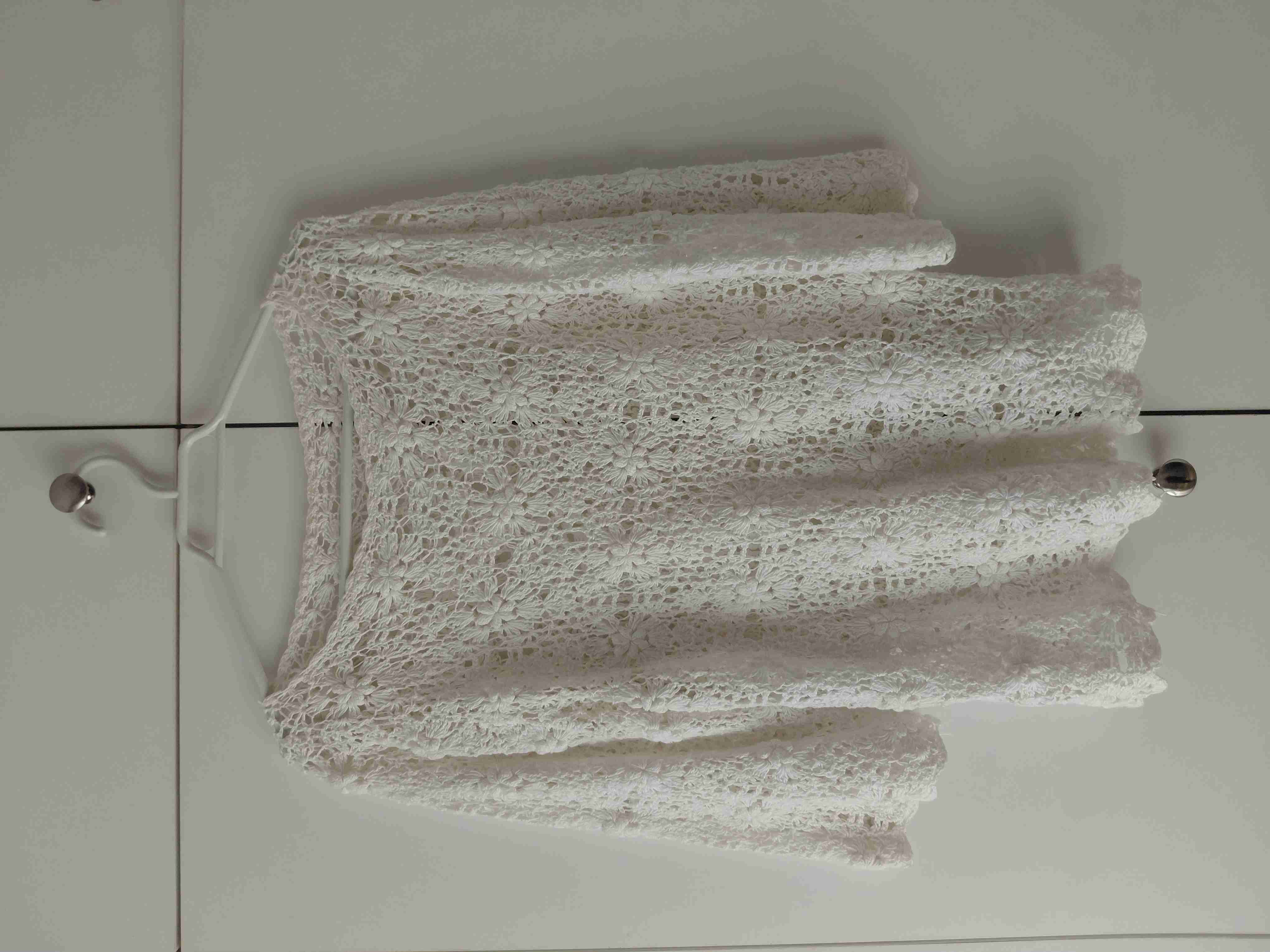 Sweater Tejido Crochet Blanco - Estilo Romantico - miniatura 2