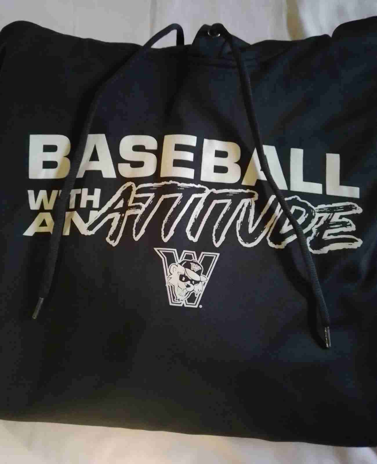 Polerón negro baseball attitude - miniatura 2