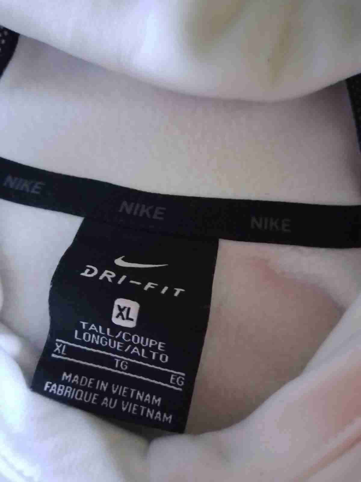 Polerón blanco con capucha Nike - miniatura 3