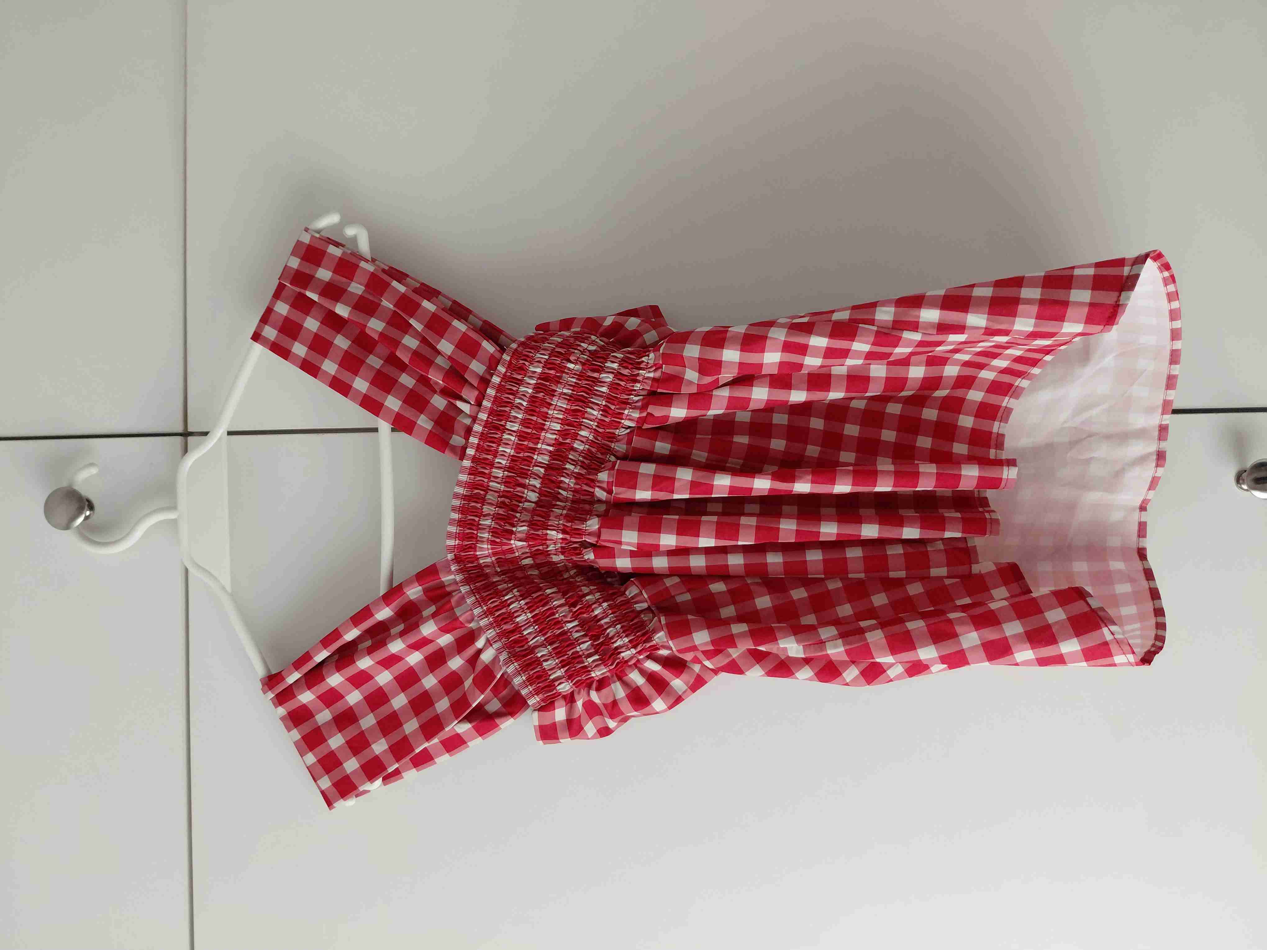 Polera Shein Cuadrillé Rojo - miniatura 3