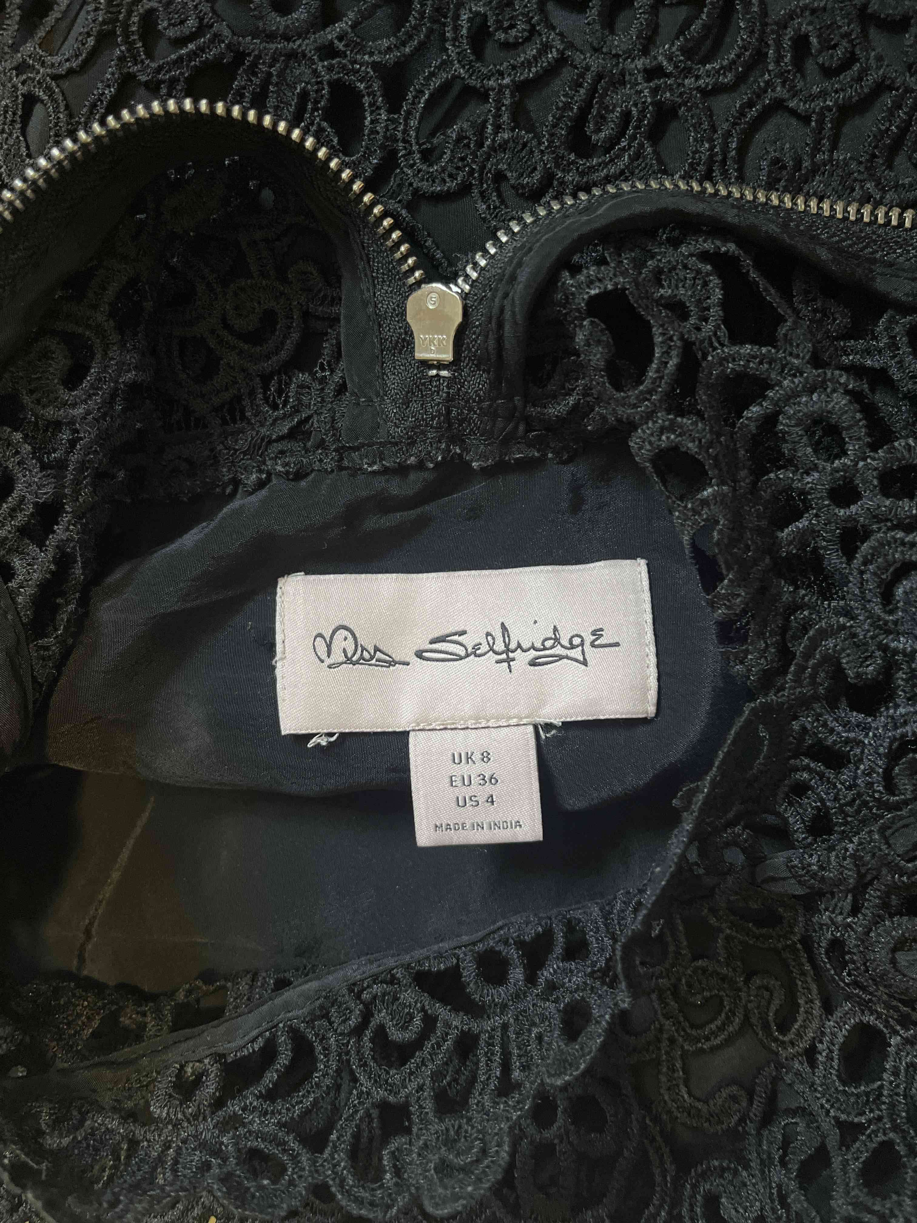 Blusa encaje negra - miniatura 5