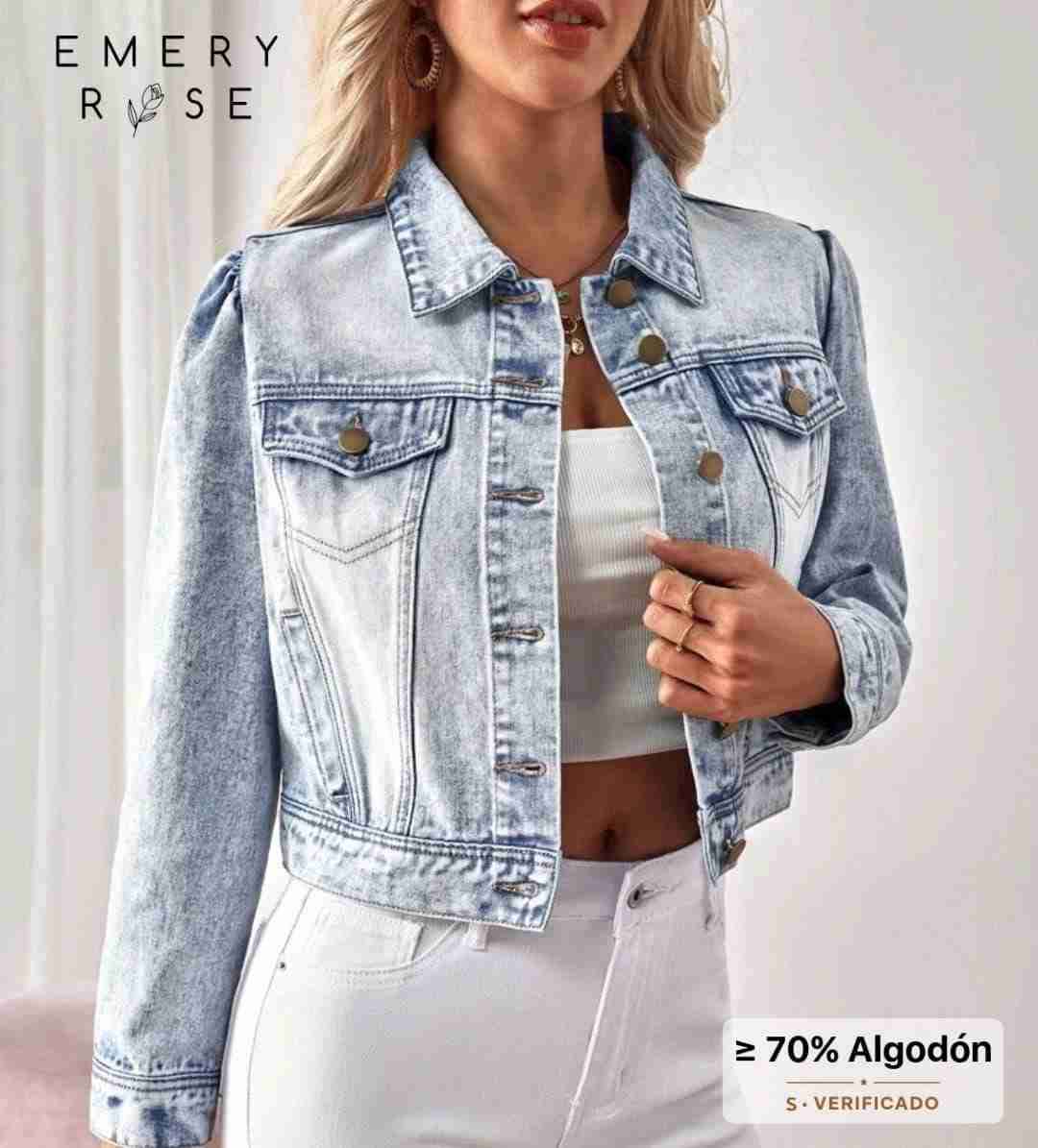 Chaqueta de mezclilla clara - miniatura 1