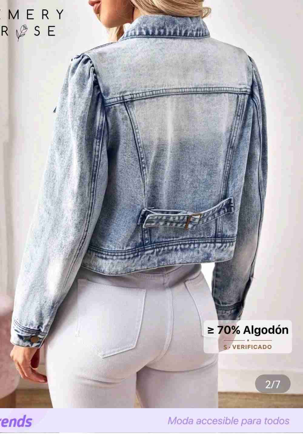 Chaqueta de mezclilla clara - miniatura 3