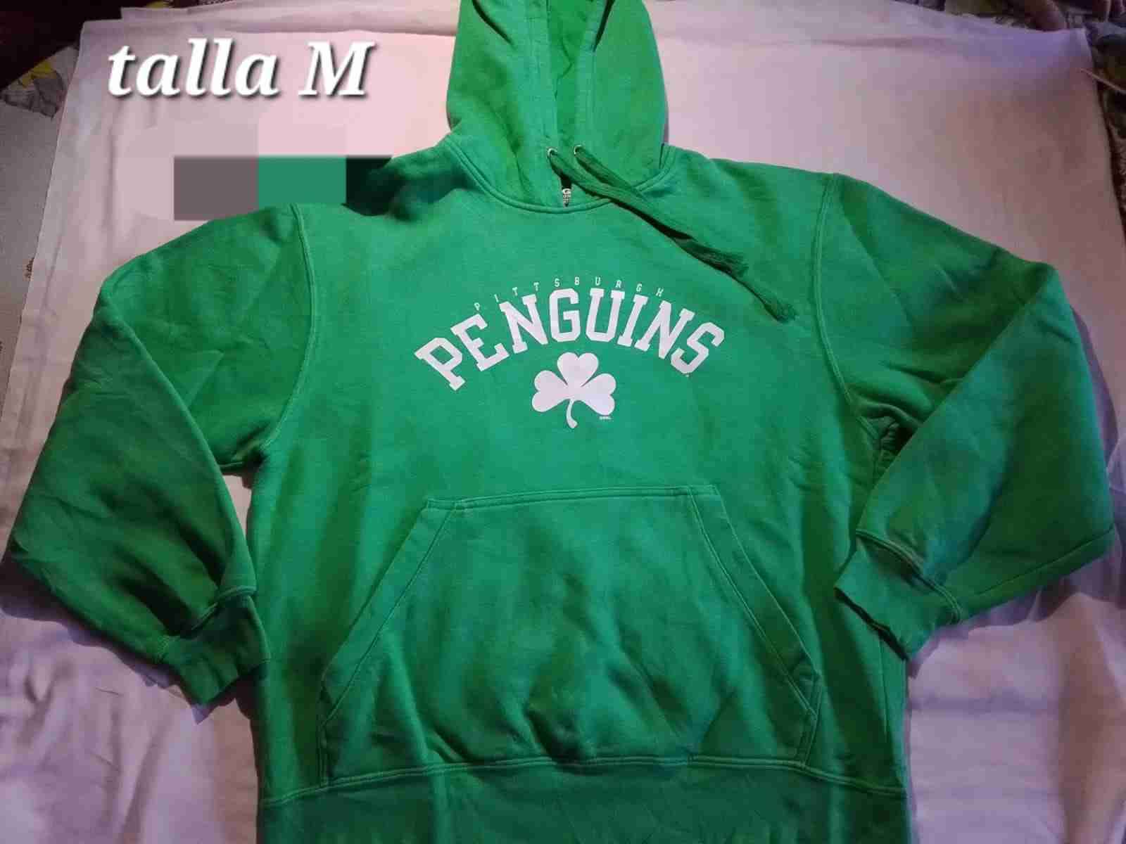 Polerón verde Penguins talla M