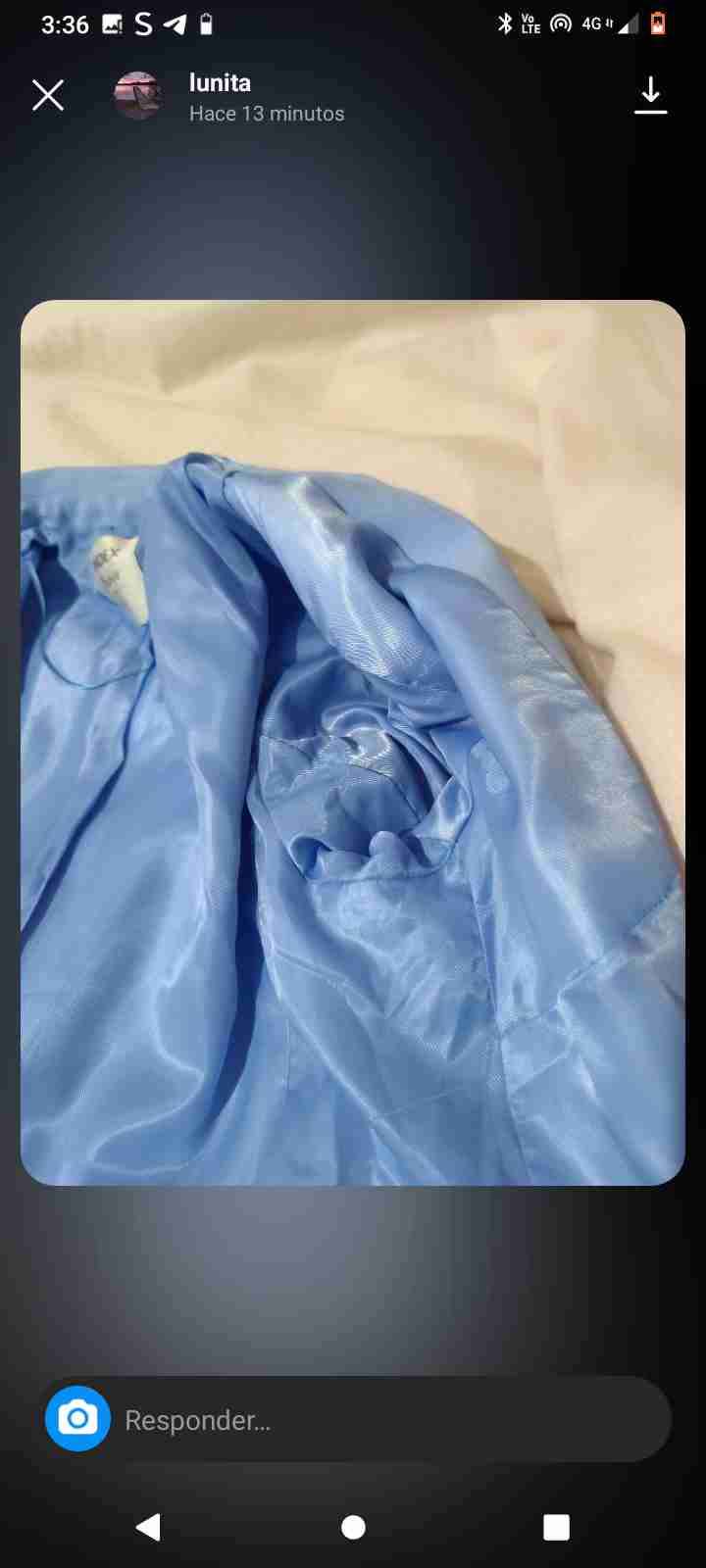 Blazer azul celeste elegante - miniatura 3