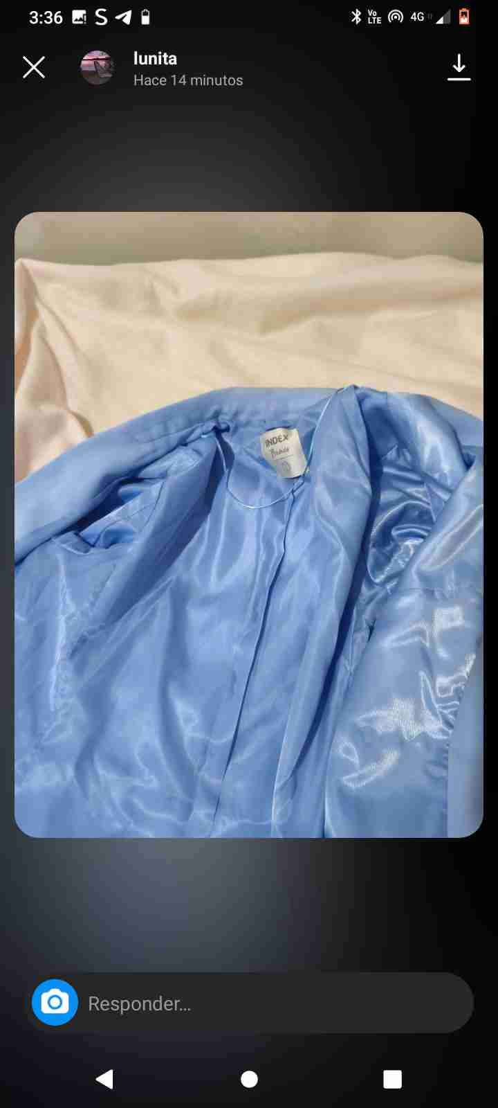 Blazer azul celeste elegante - miniatura 5