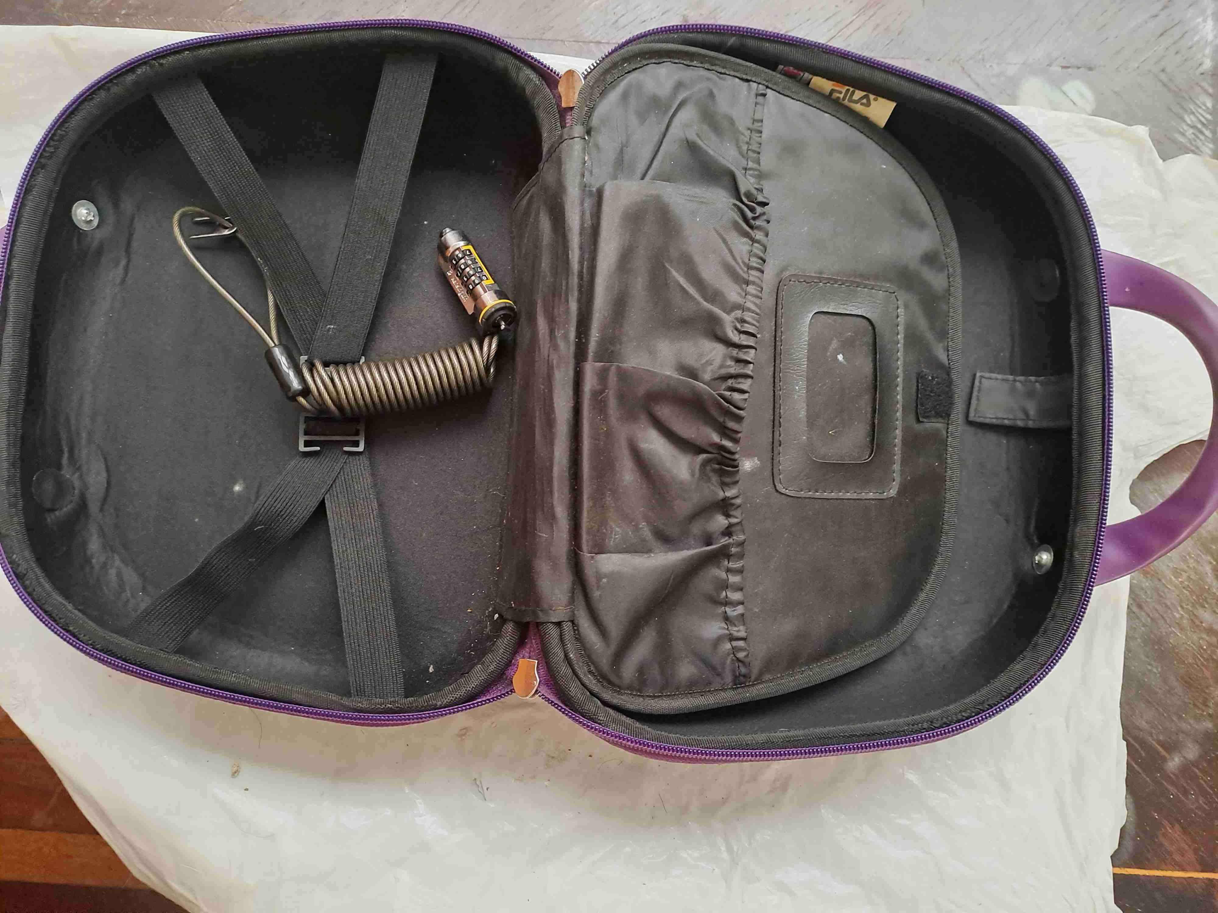 Bolso morado circular elegante - miniatura 5