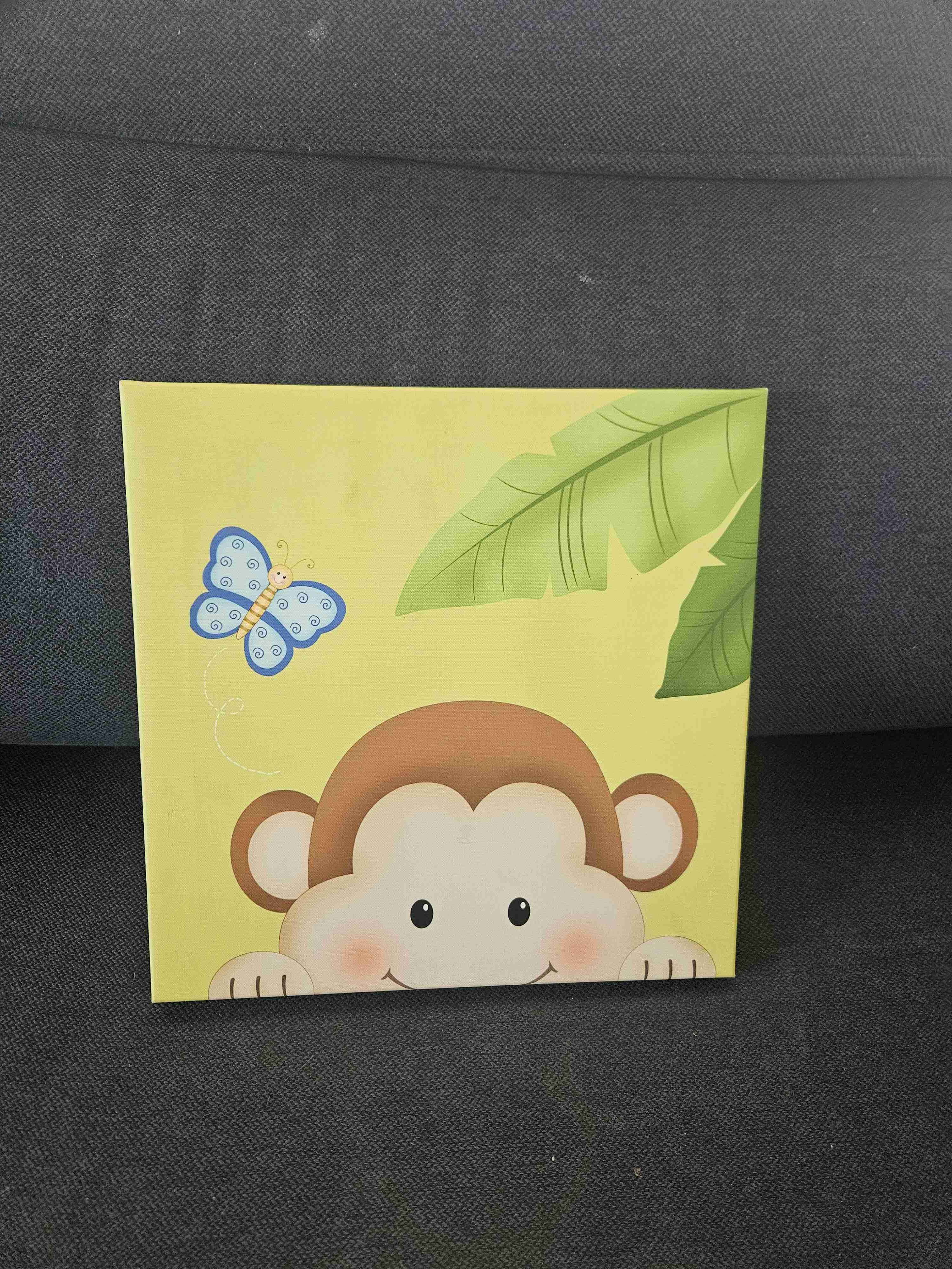 Cuadro infantil hipopótamo o mono - miniatura 2