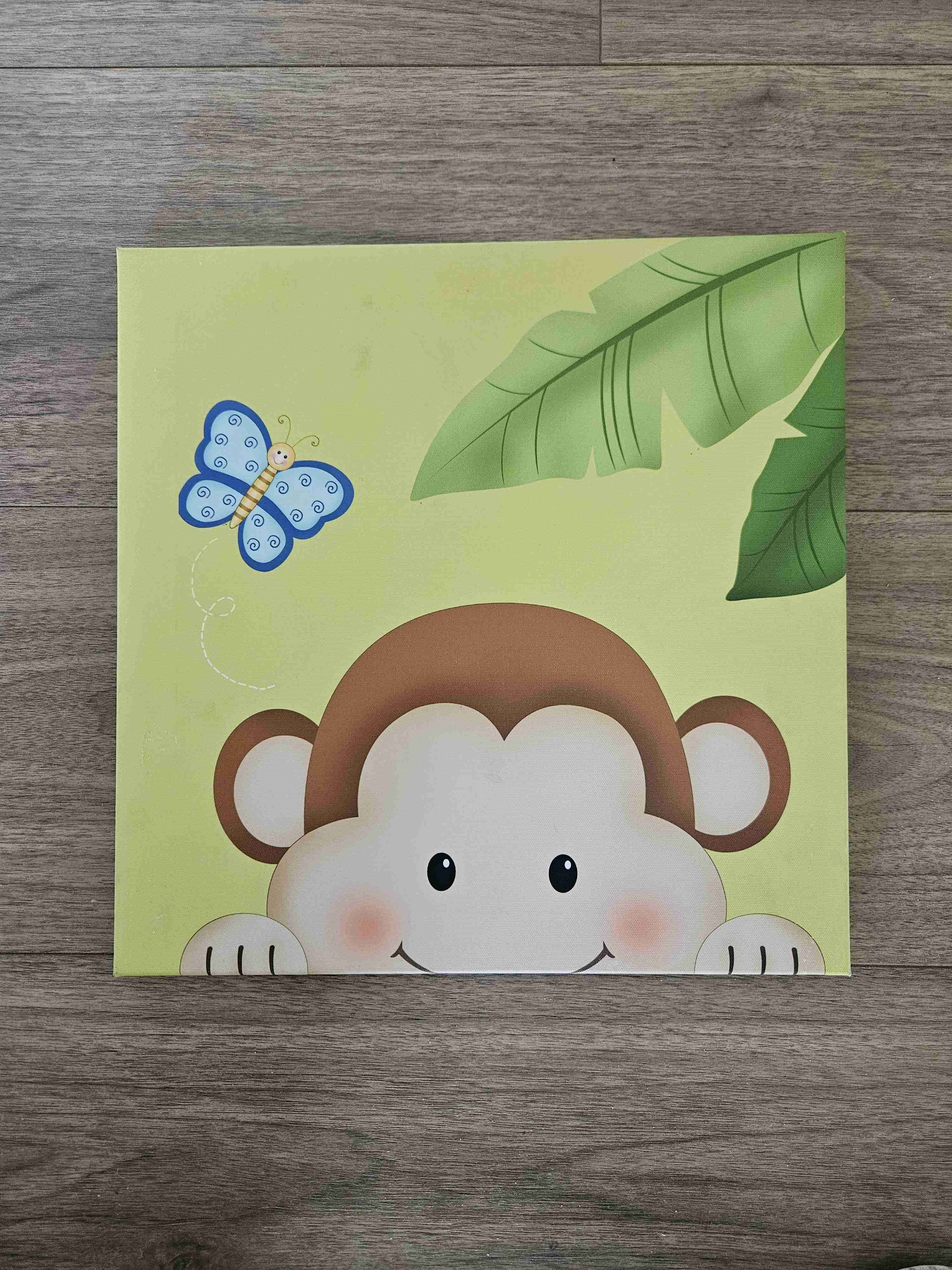 Cuadro infantil hipopótamo o mono - miniatura 3