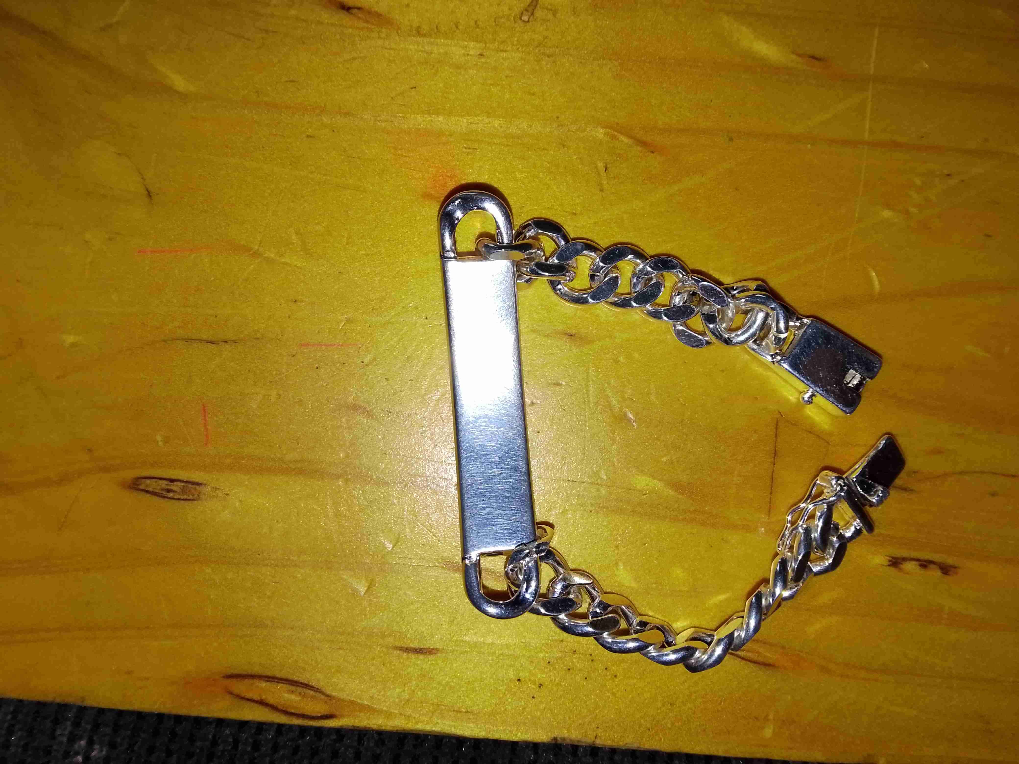 pulsera de cadena de plata - 2