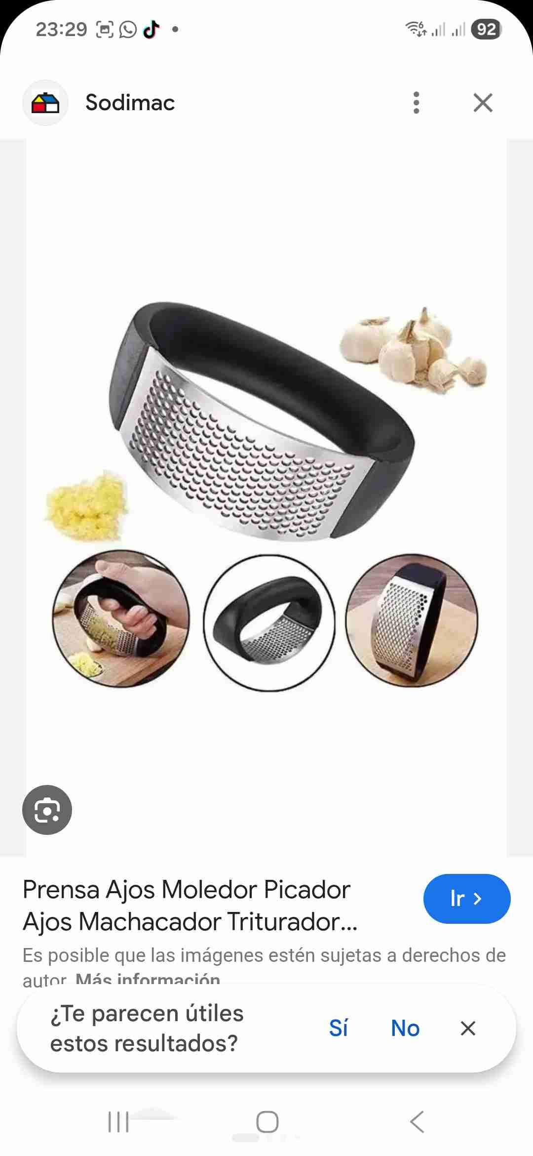 Prensa de ajos de acero inoxidable