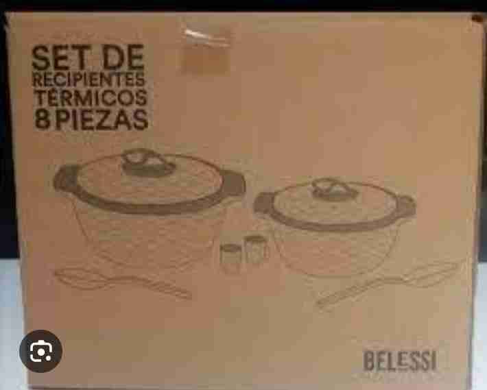 Set de ollas y cucharones beige - miniatura 2