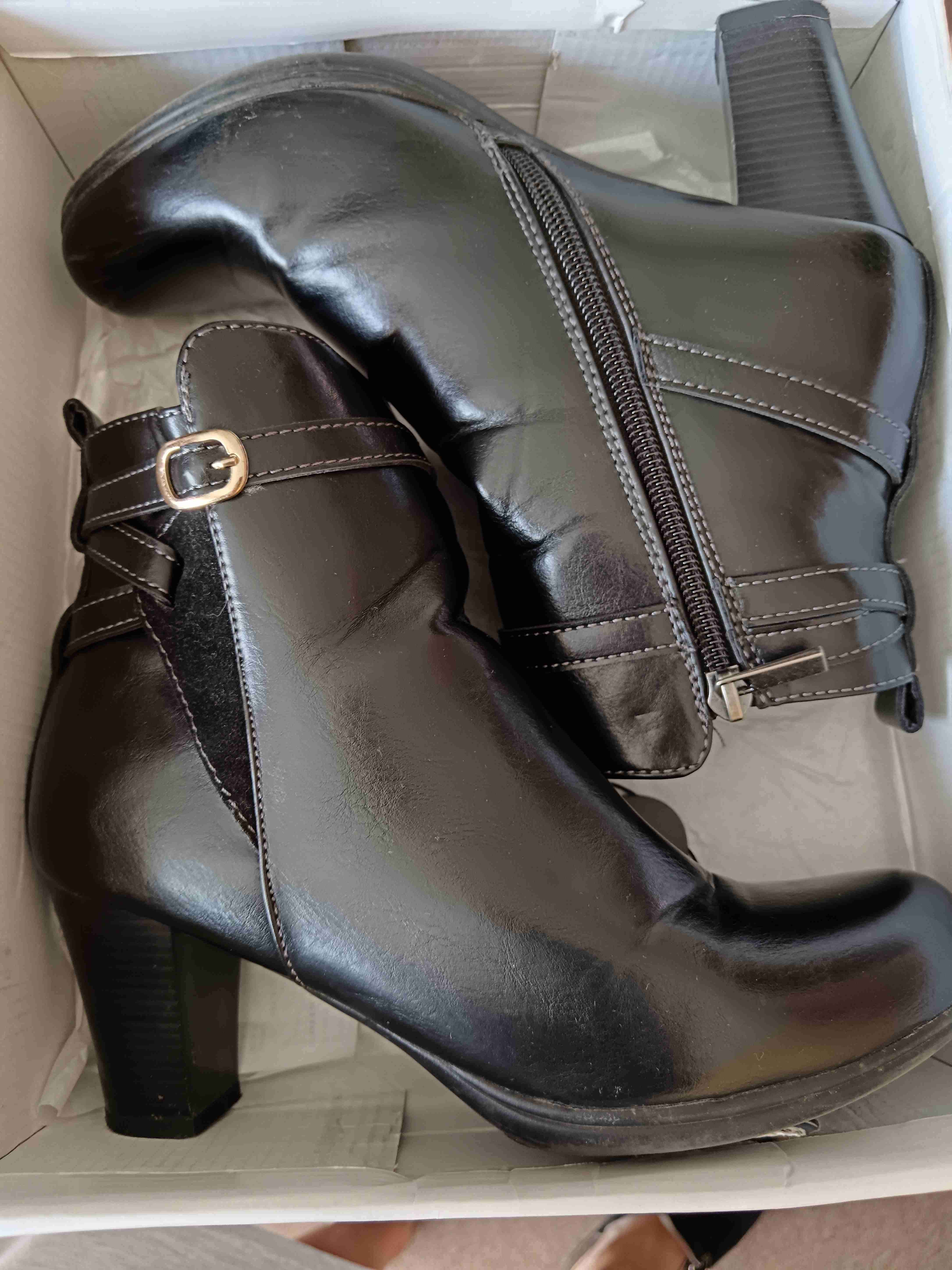 Botines negros con tacón medio - miniatura 3