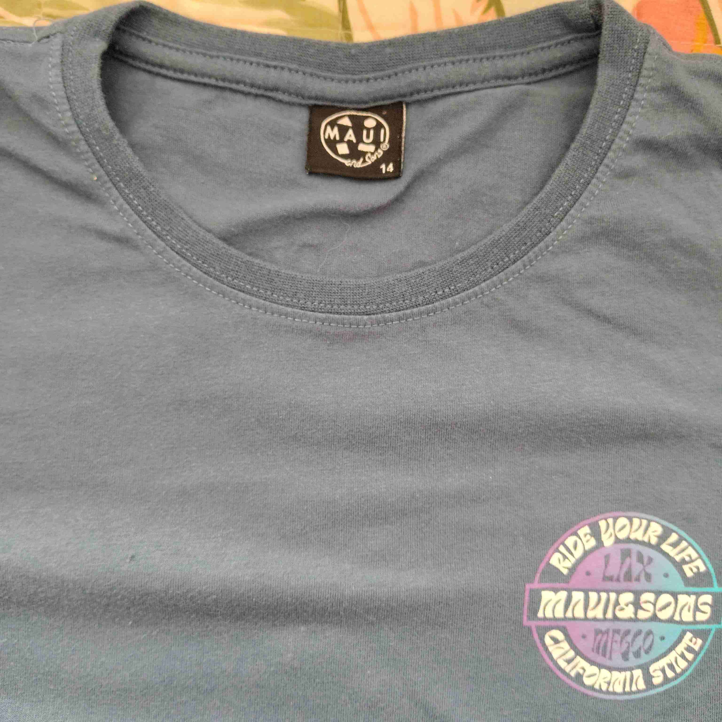 Polera azul manga larga - miniatura 2