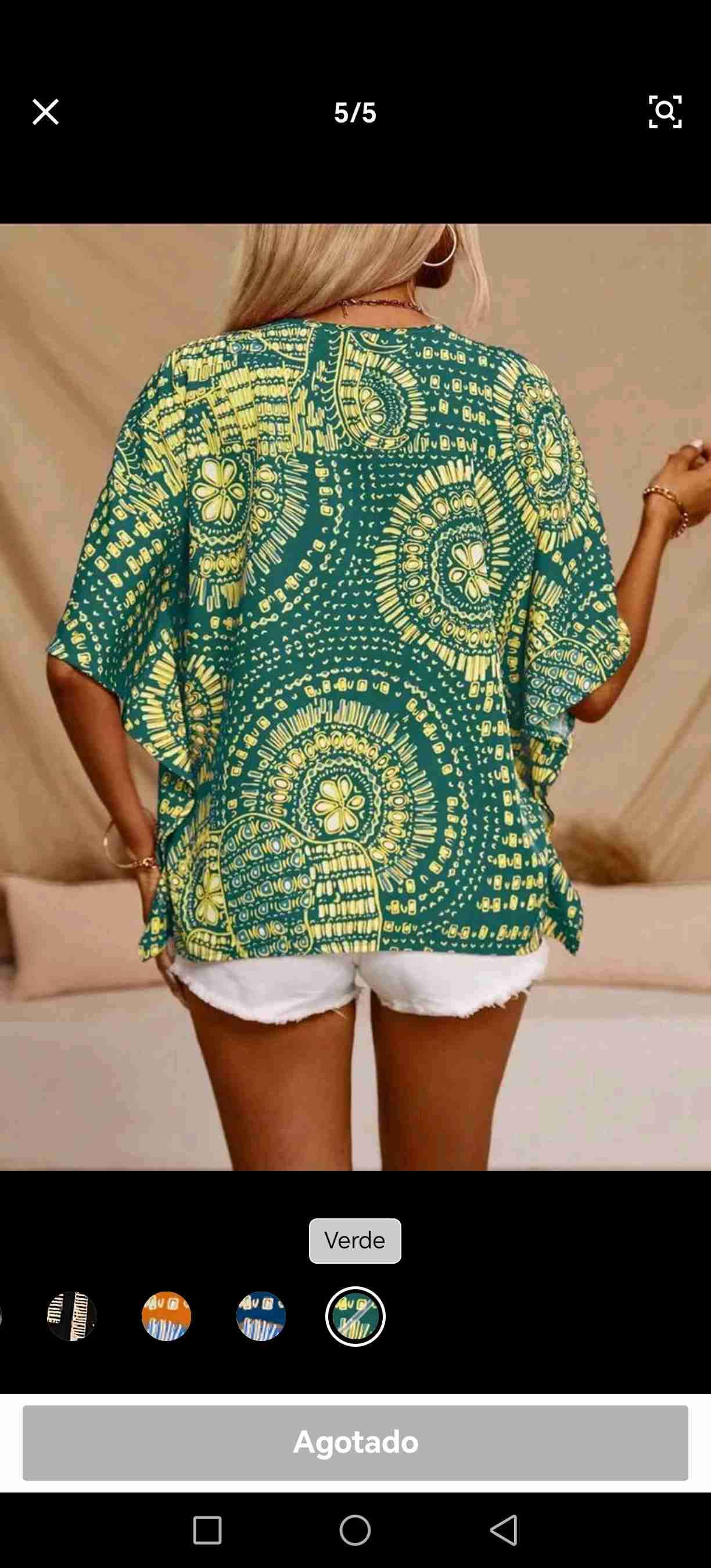 Blusa verde de verano - miniatura 4