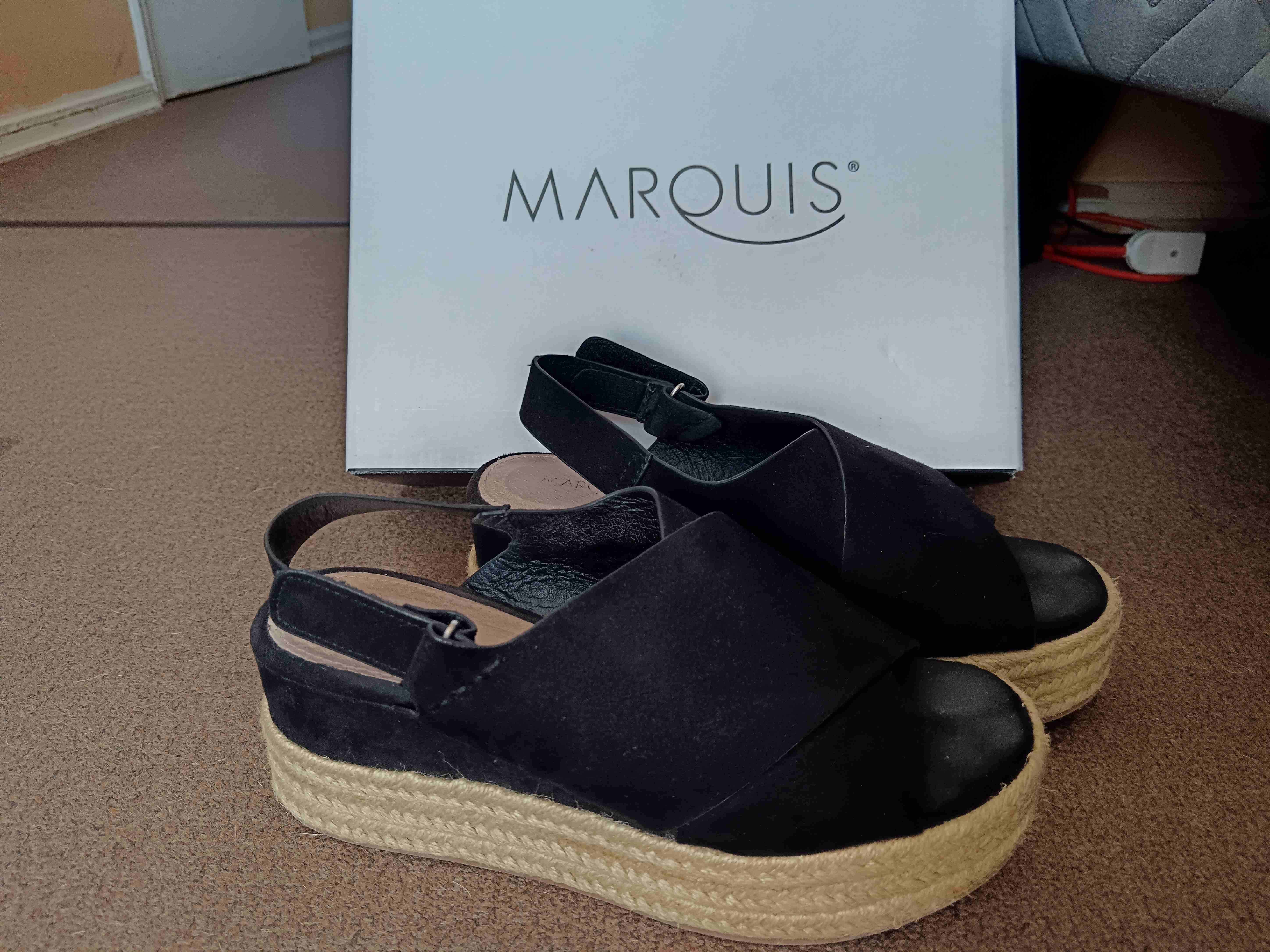 Sandalias negras plataforma Marquis - miniatura 2