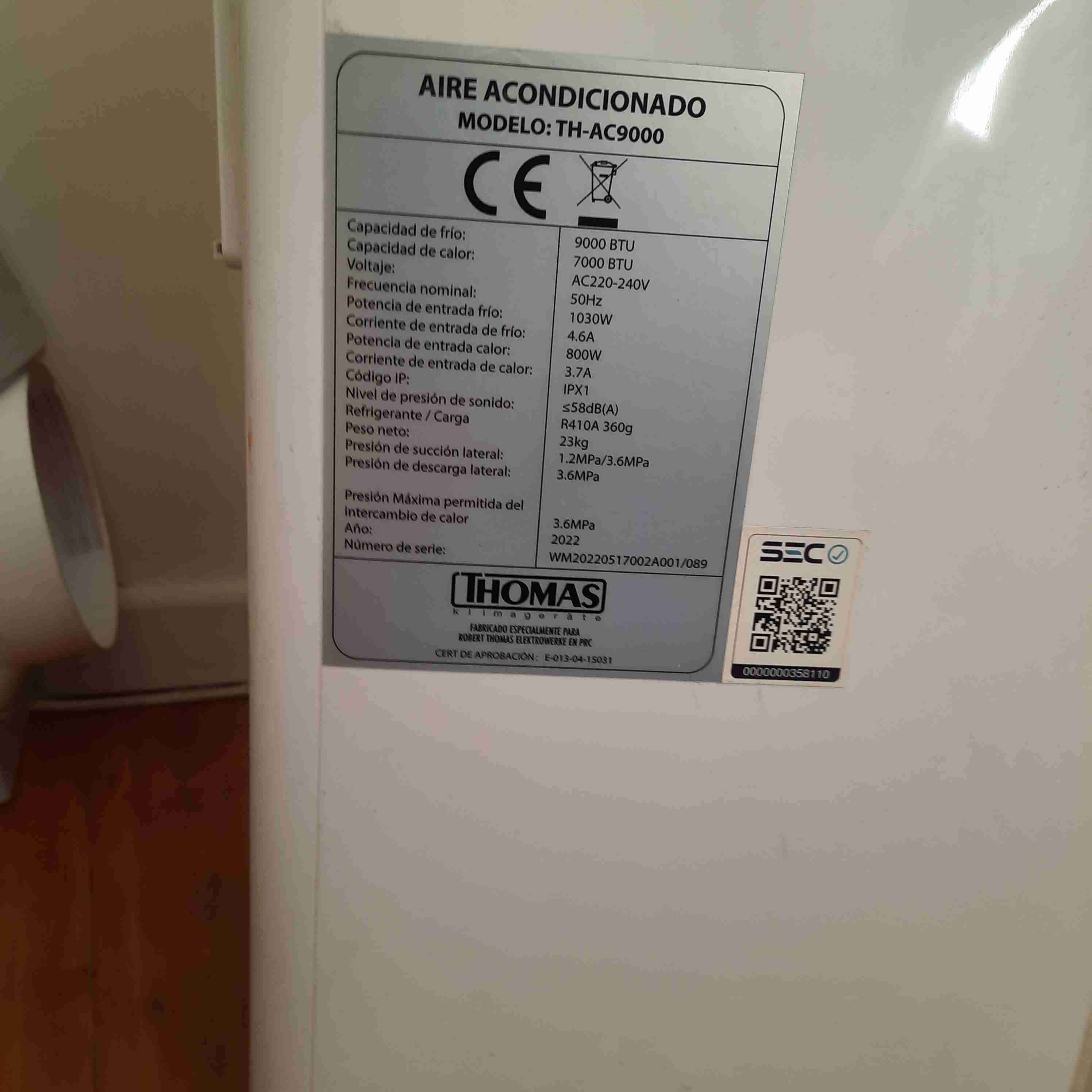 Aire acondicionado portátil Thomas - 3