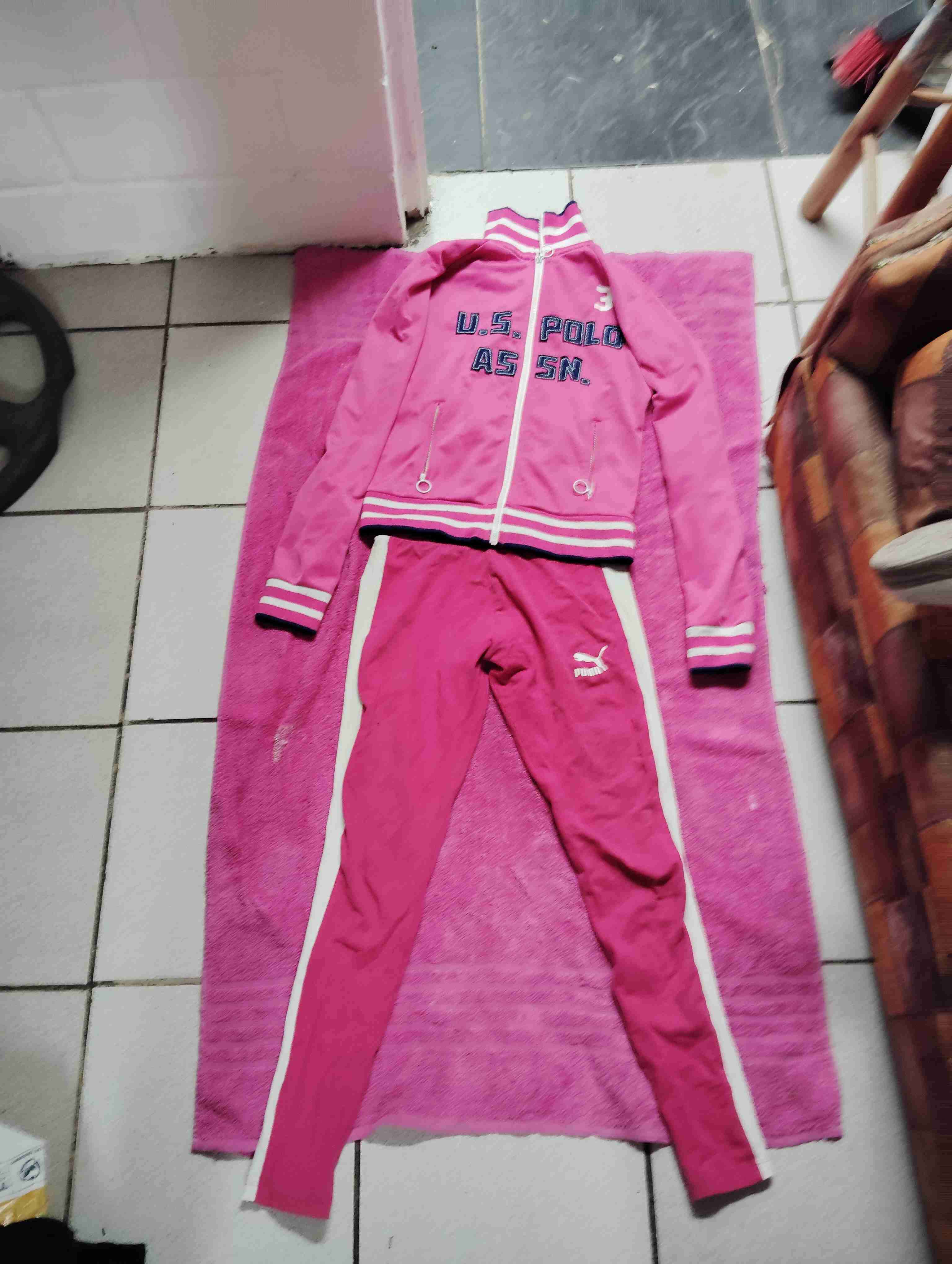 Conjunto deportivo rosa U.S. POLO/Puma - 1