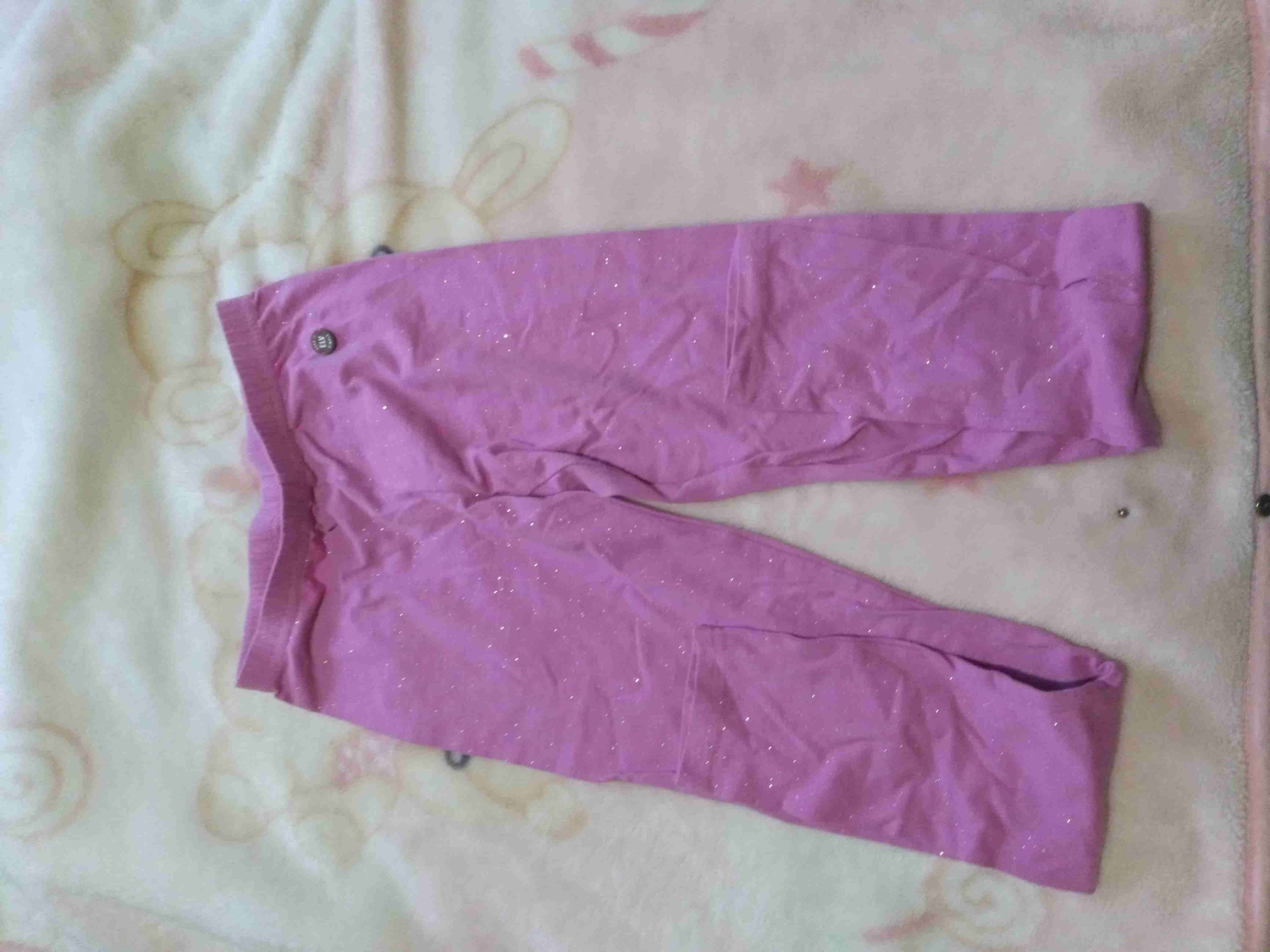 Calsa para niña rosadas con brillo talla 14