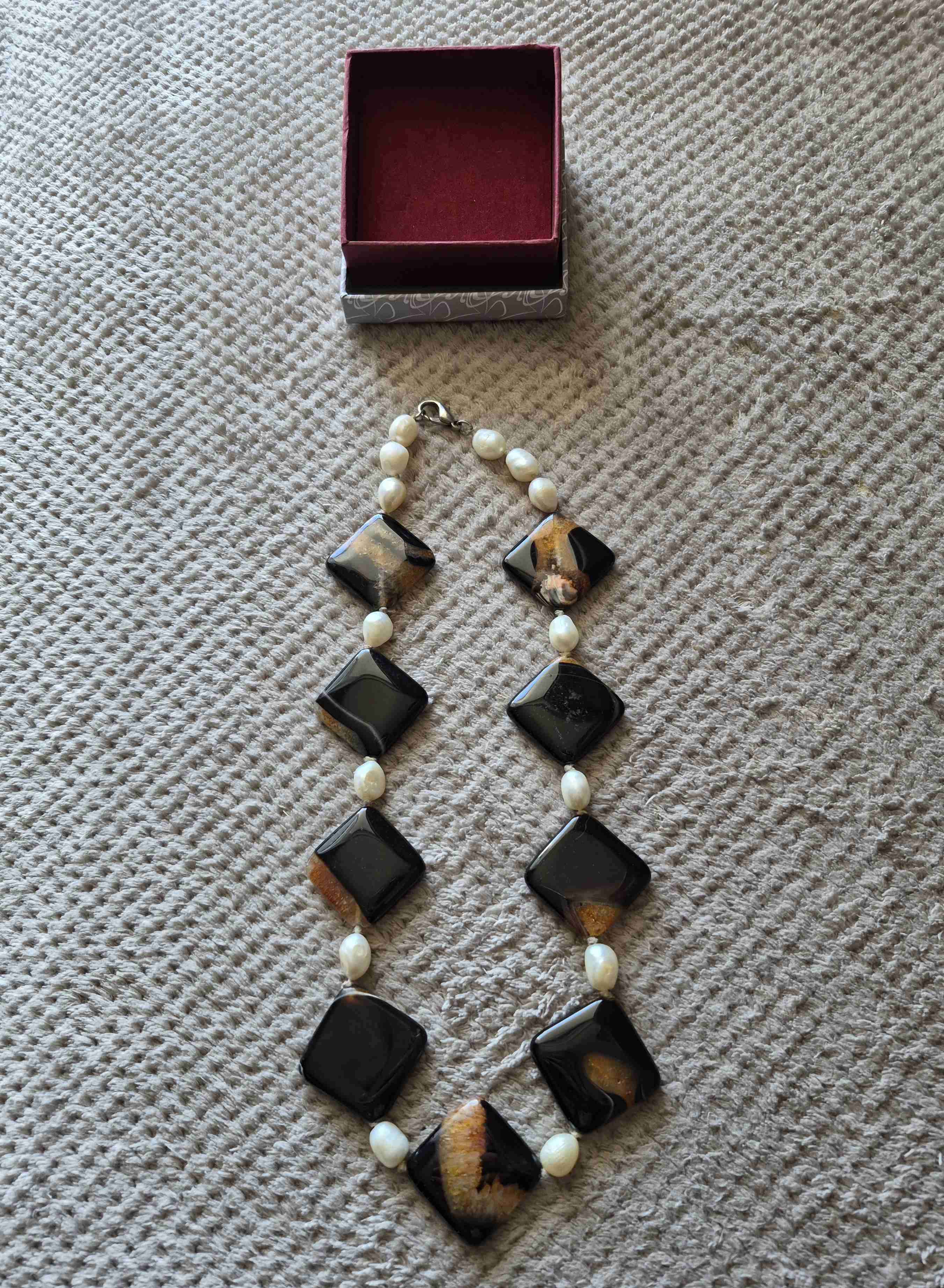 Collares de piedras semipreciosas y perlas - miniatura 2