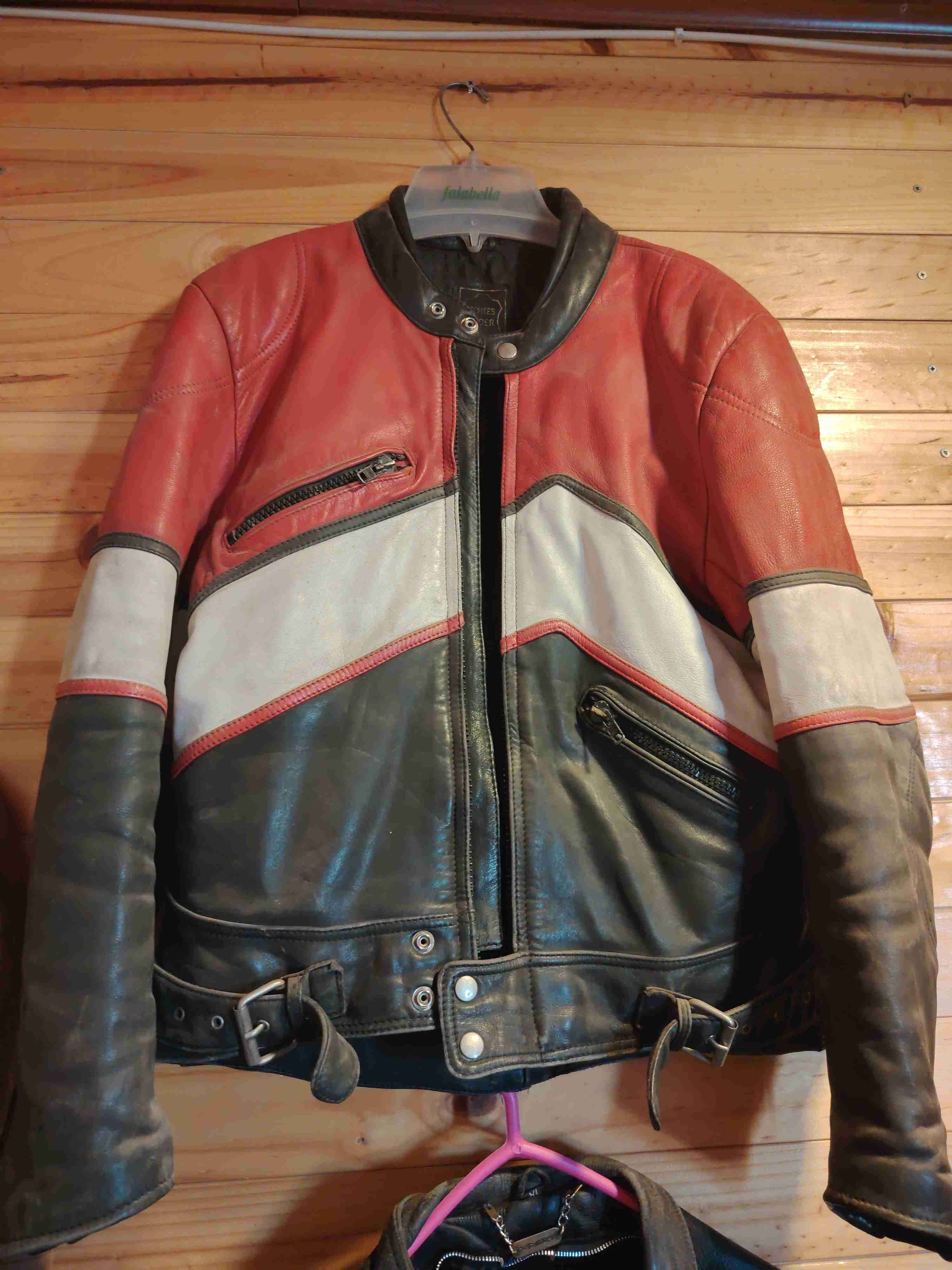 Chaqueta de cuero moto vintage - 1
