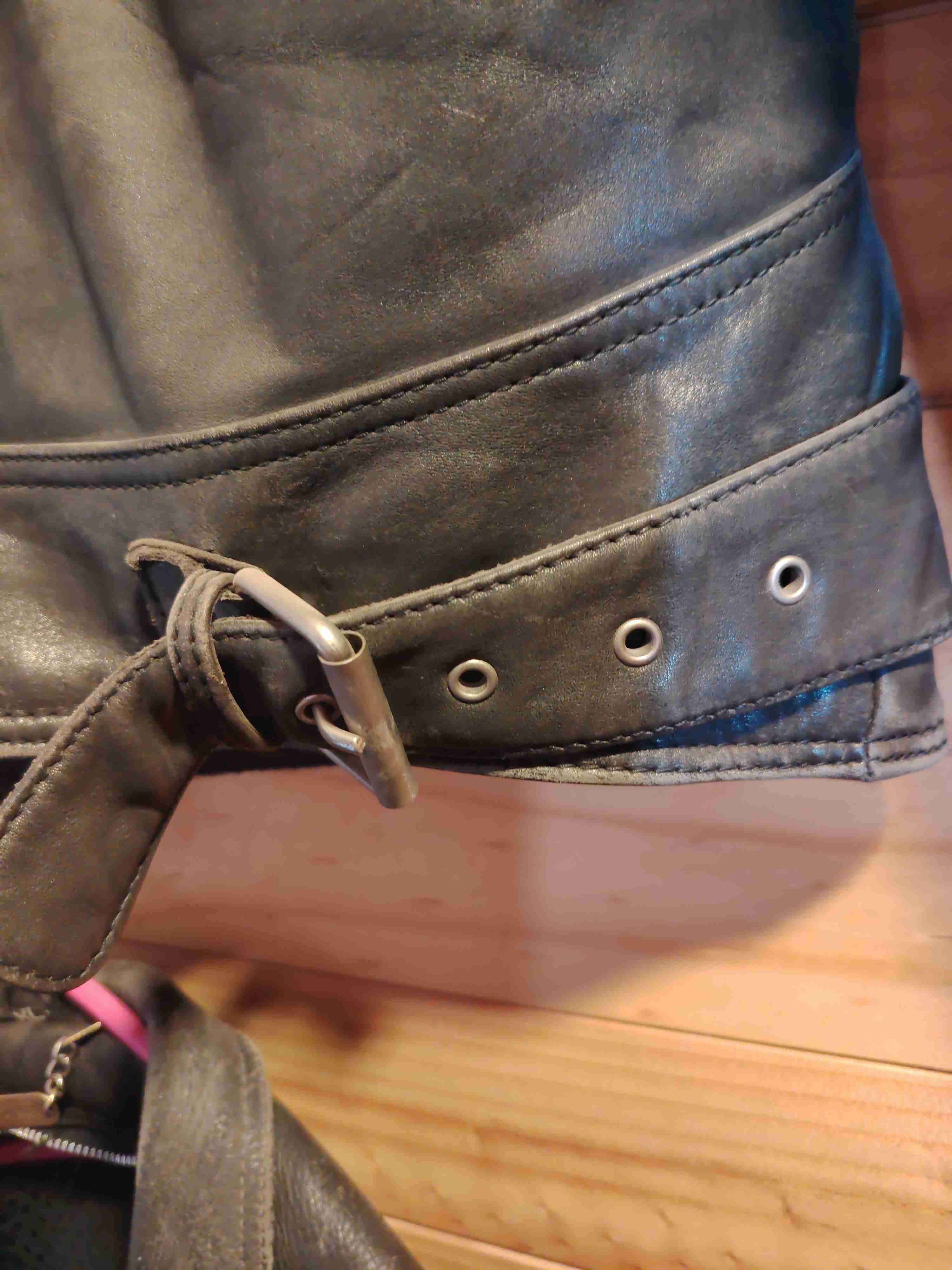 Chaqueta de cuero moto vintage - 2