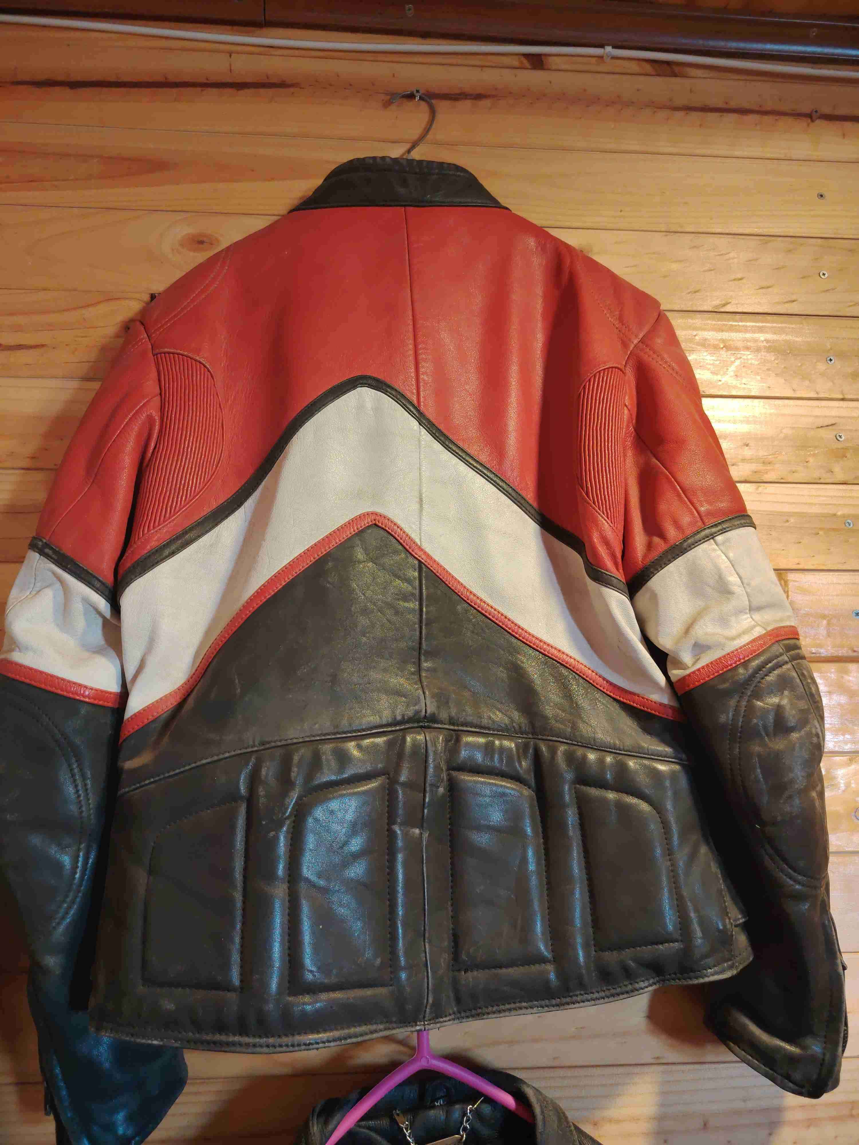 Chaqueta de cuero moto vintage - 5