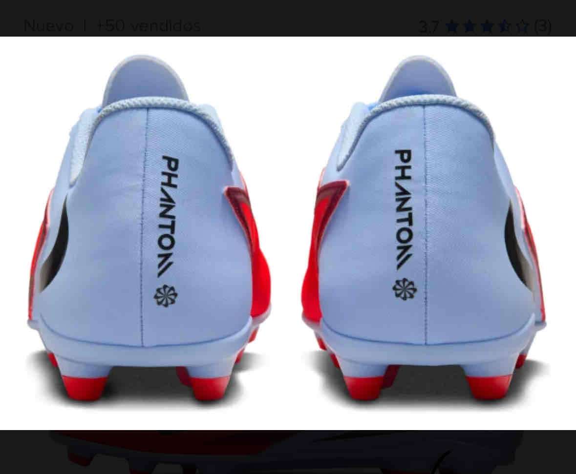 Zapatos de fútbol Nike 41 celeste/naranjo - 2