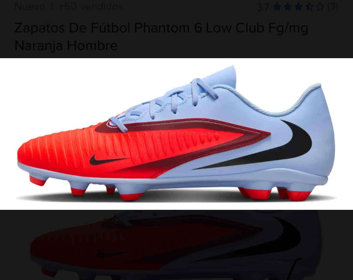 Zapatos de fútbol Nike 41 celeste/naranjo - 3