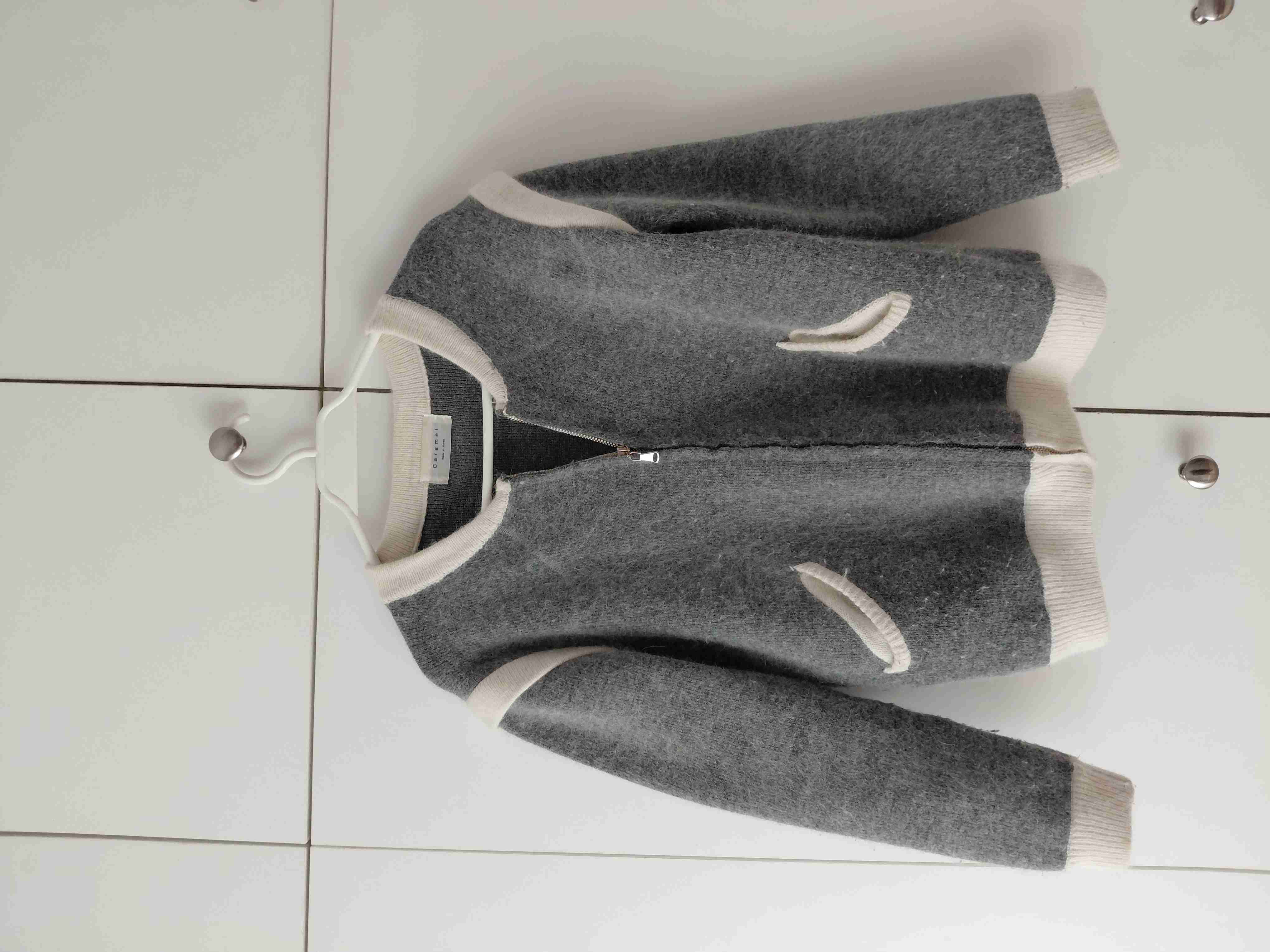 Chaqueta-Cardigan de Punto Grueso (Caramel) - 1